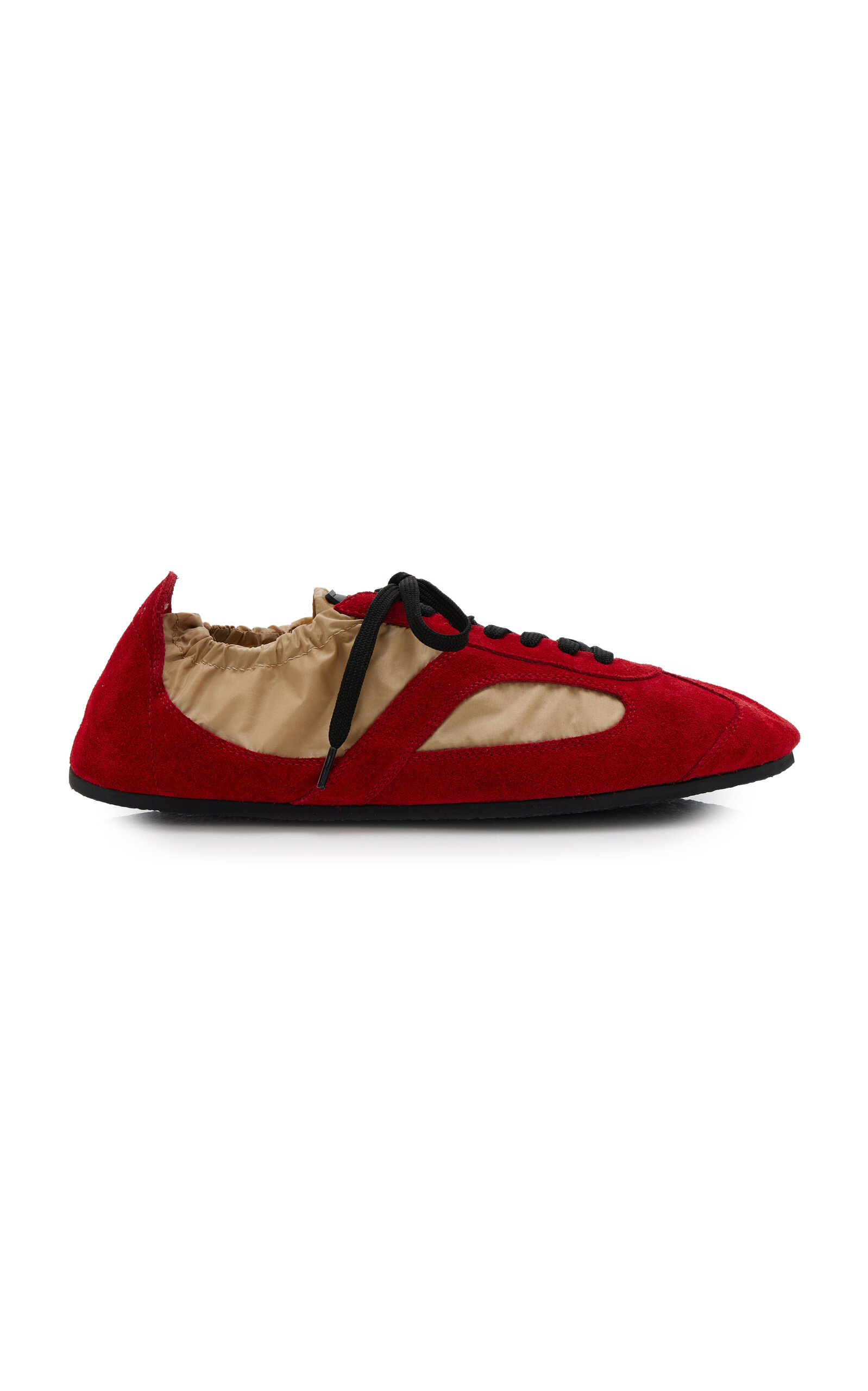 Proenza Schouler Track Suede-trimmed Nylon Sneakers In Red