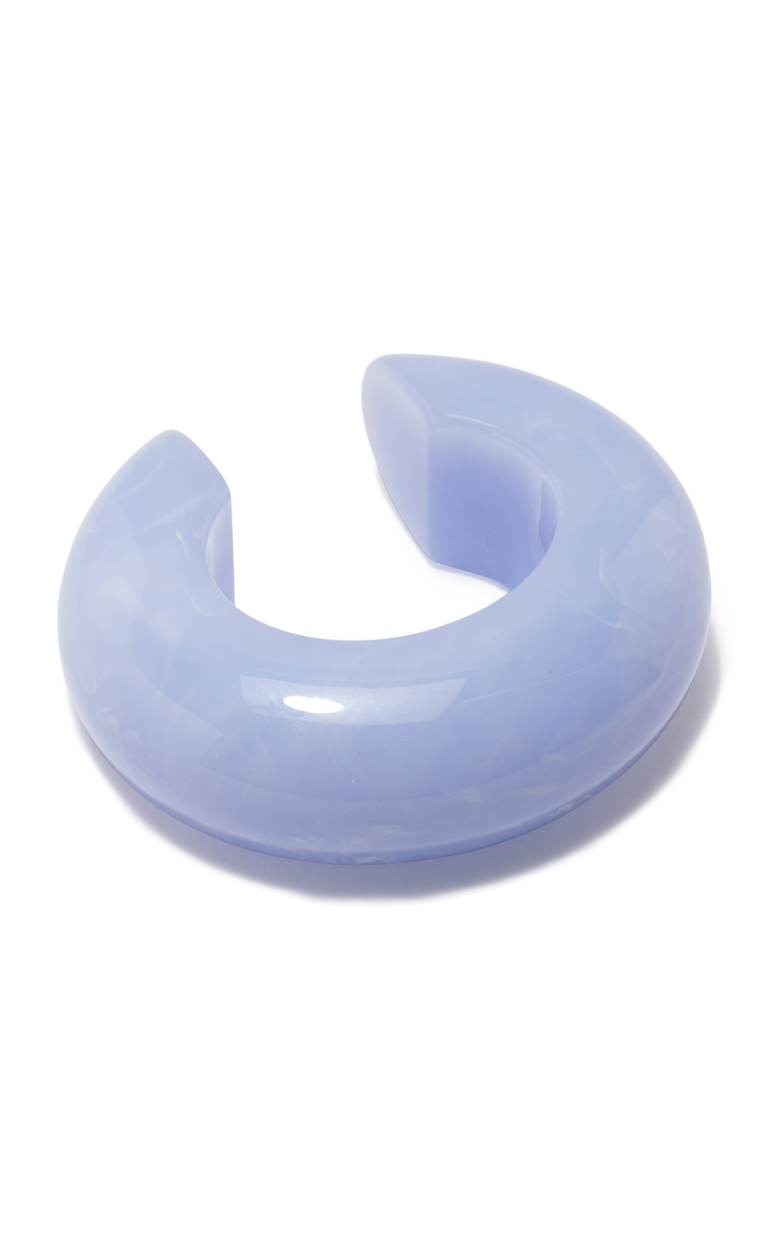Lizzie Fortunato Arc Cuff In Marbled Blue Lace In Neutral