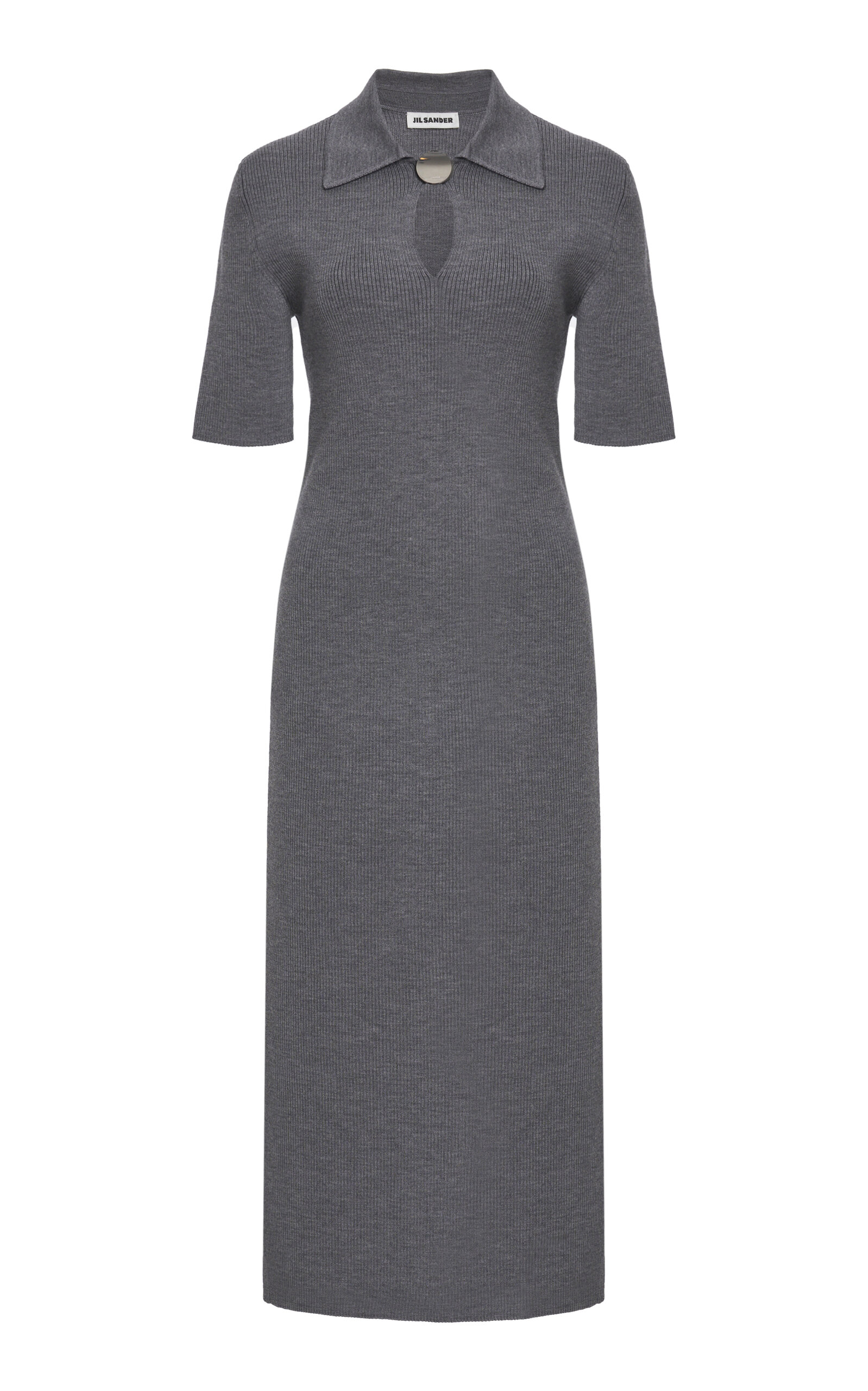 Jil Sander Virgin Wool Polo Dress