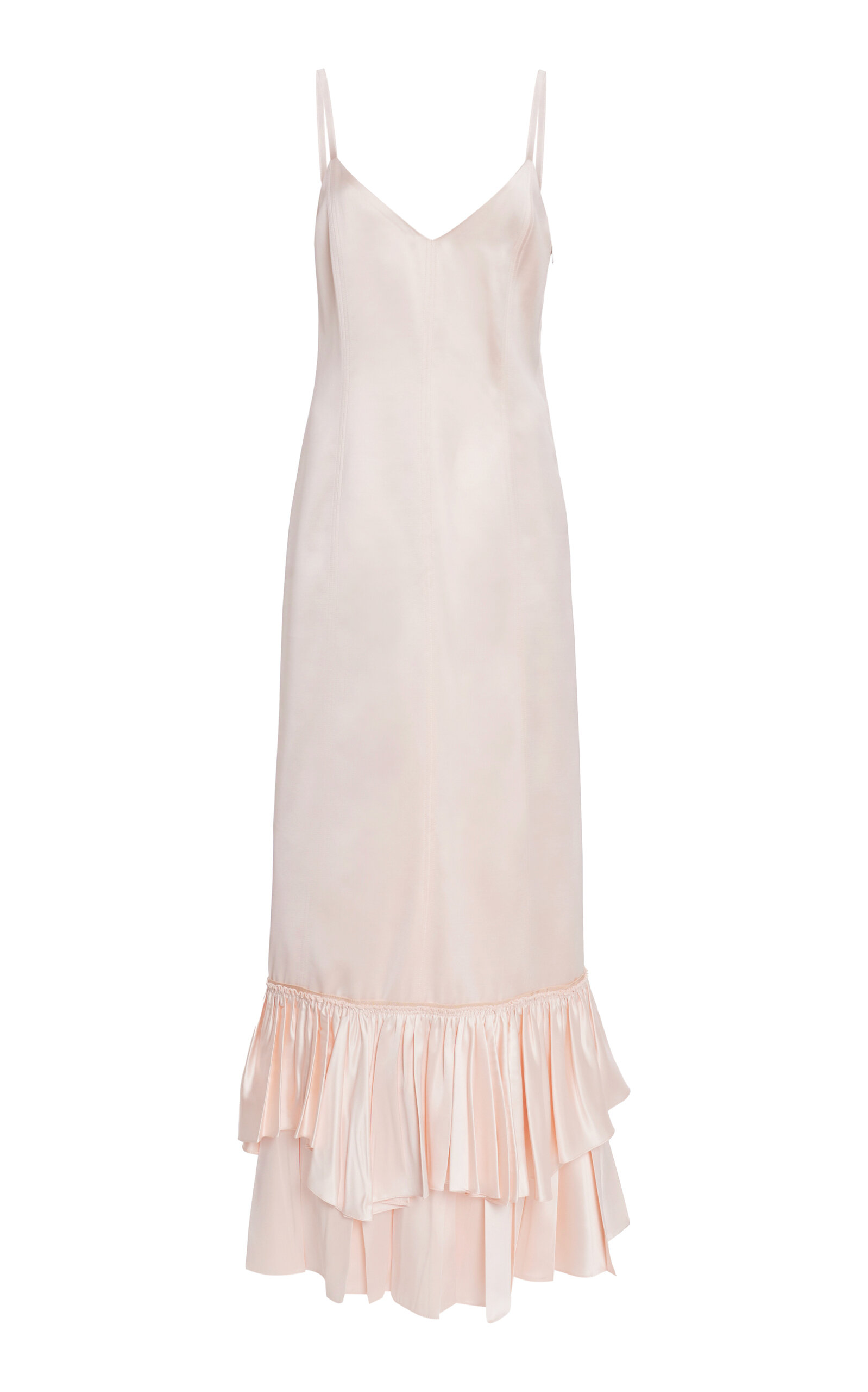 Jil Sander Silk-blend Dress In Black