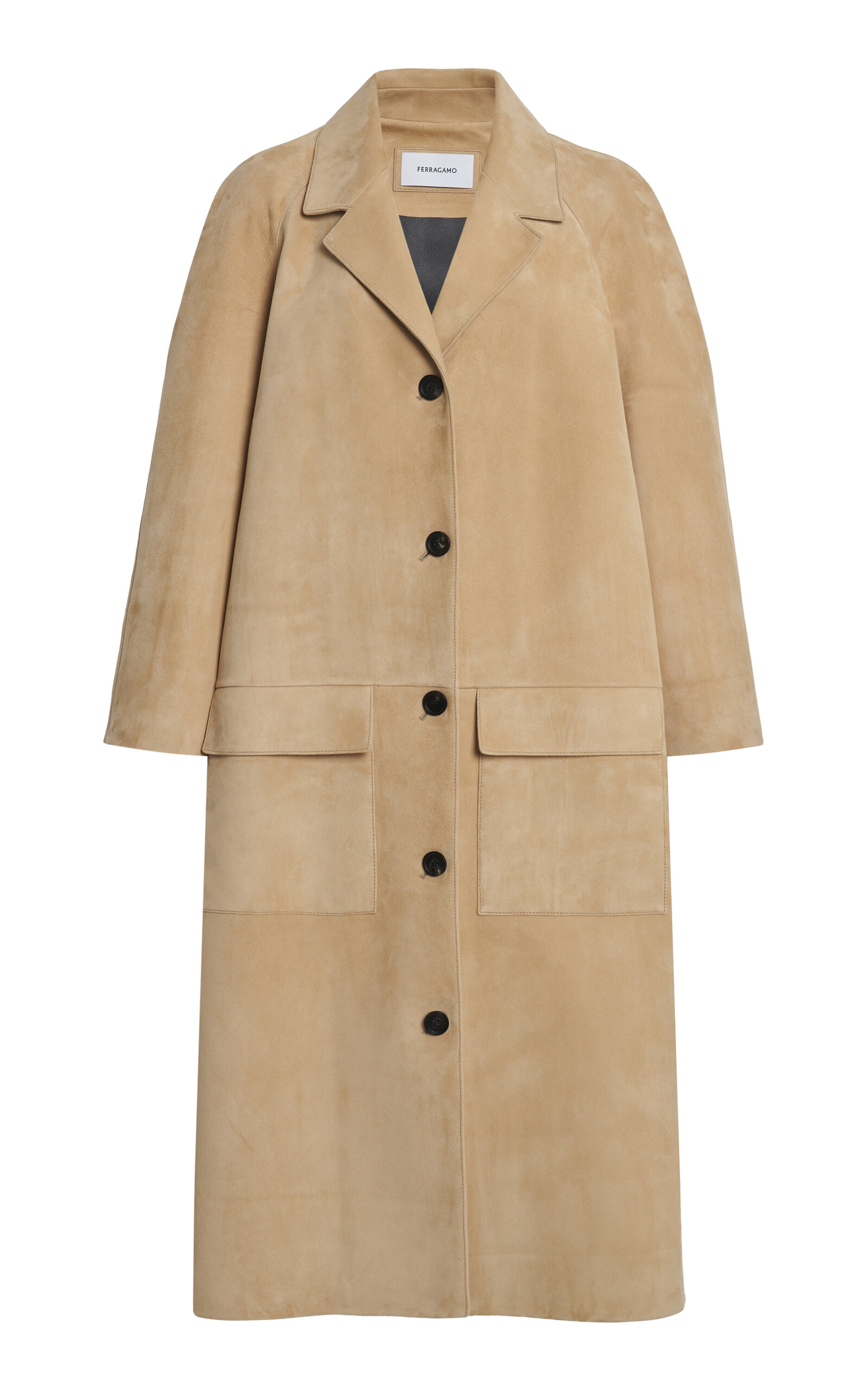 Ferragamo Suede Car Coat - Women's Clothing