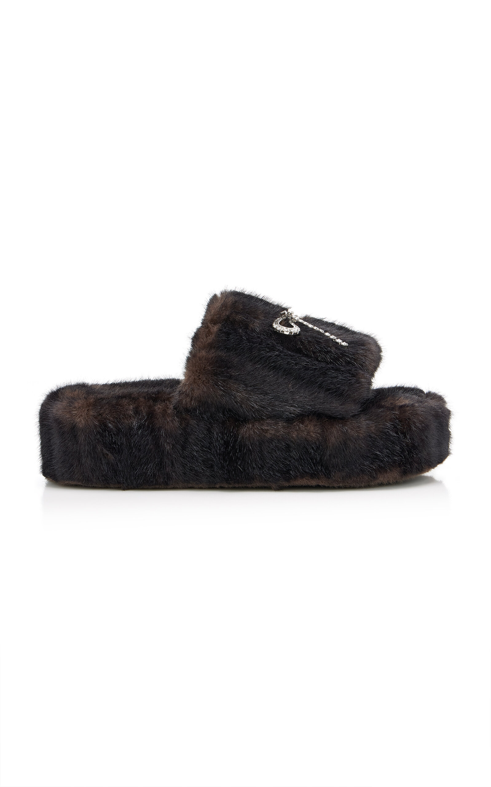 Balenciaga Furry Platform Slippers | Thumbnail 7