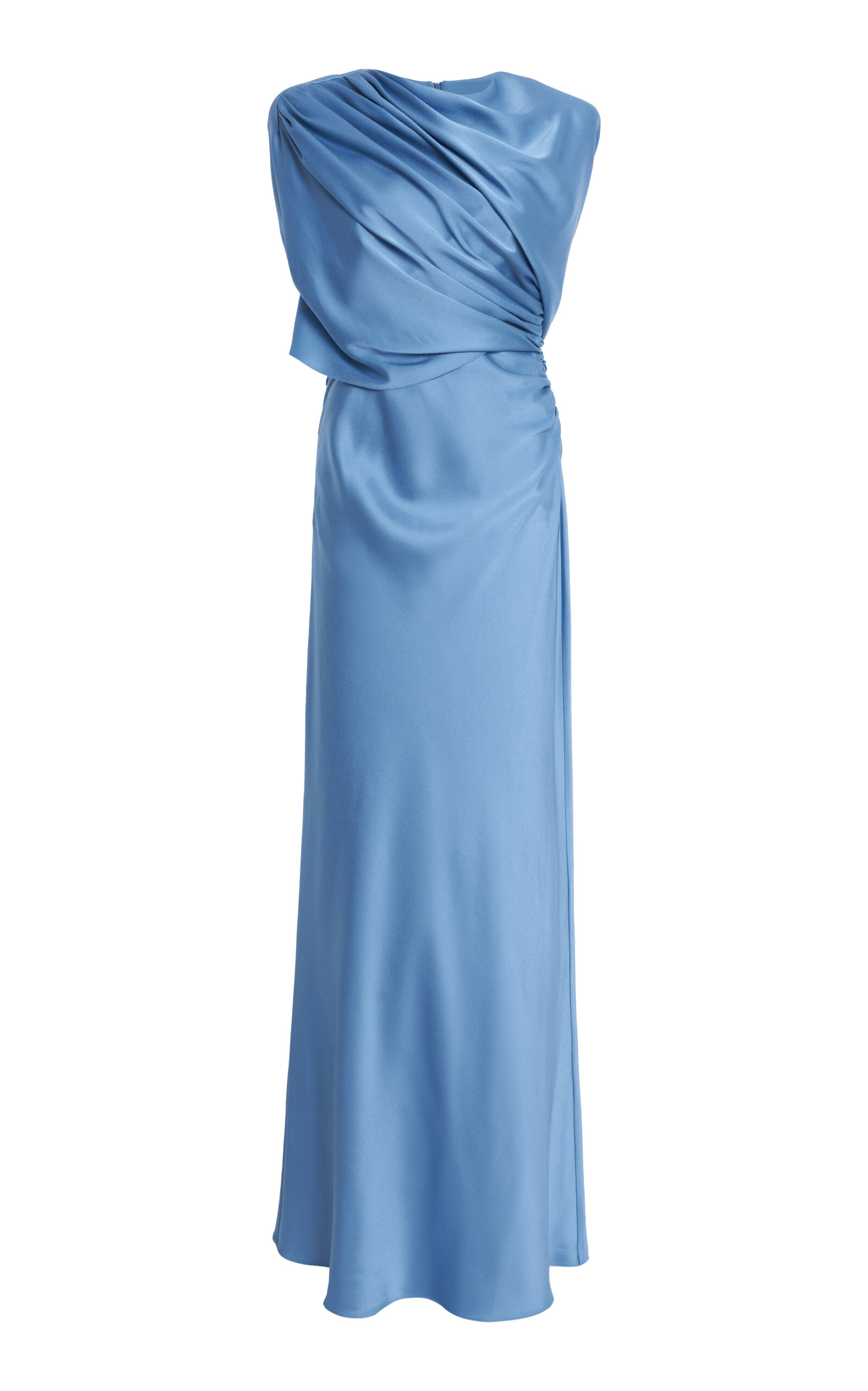 Stella McCartney Draped Satin Cape Gown