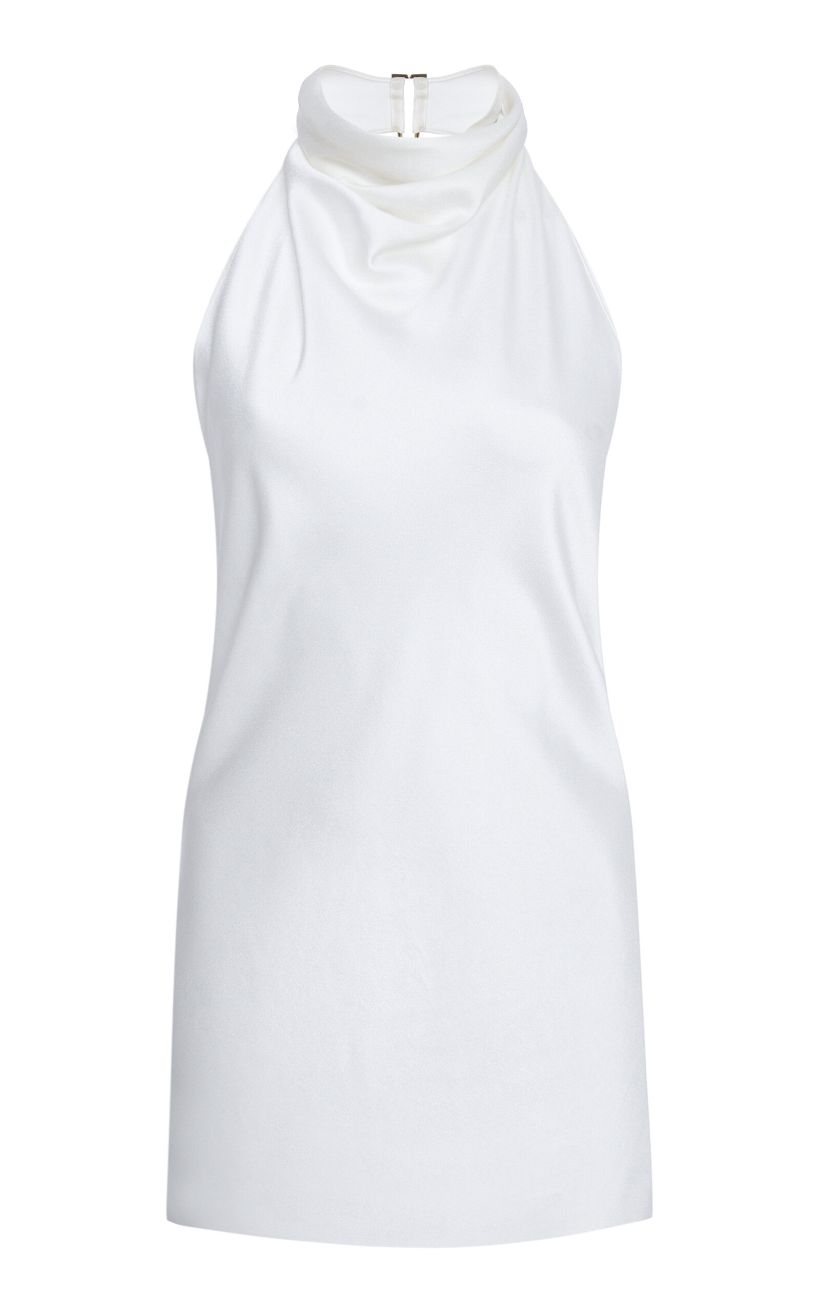 Stella McCartney Cowl-Back Satin Halter Top