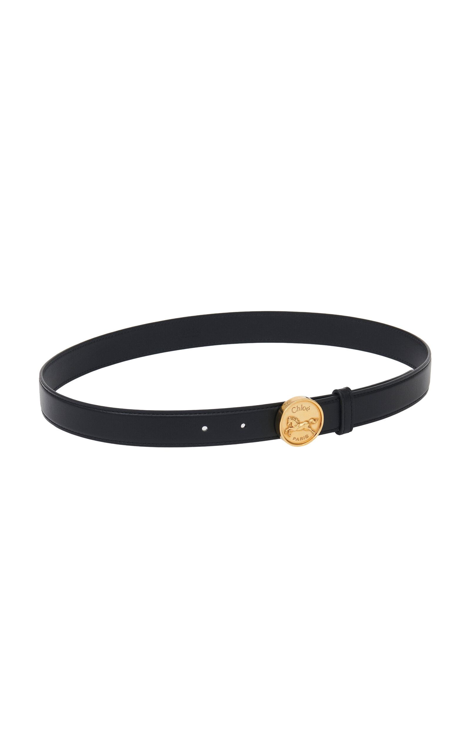 Chloé Horse Medal Leather Belt