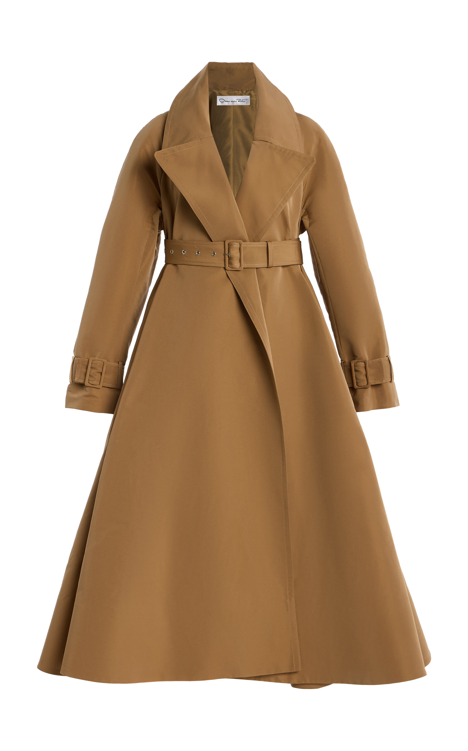 Belted Faille Opera Coat