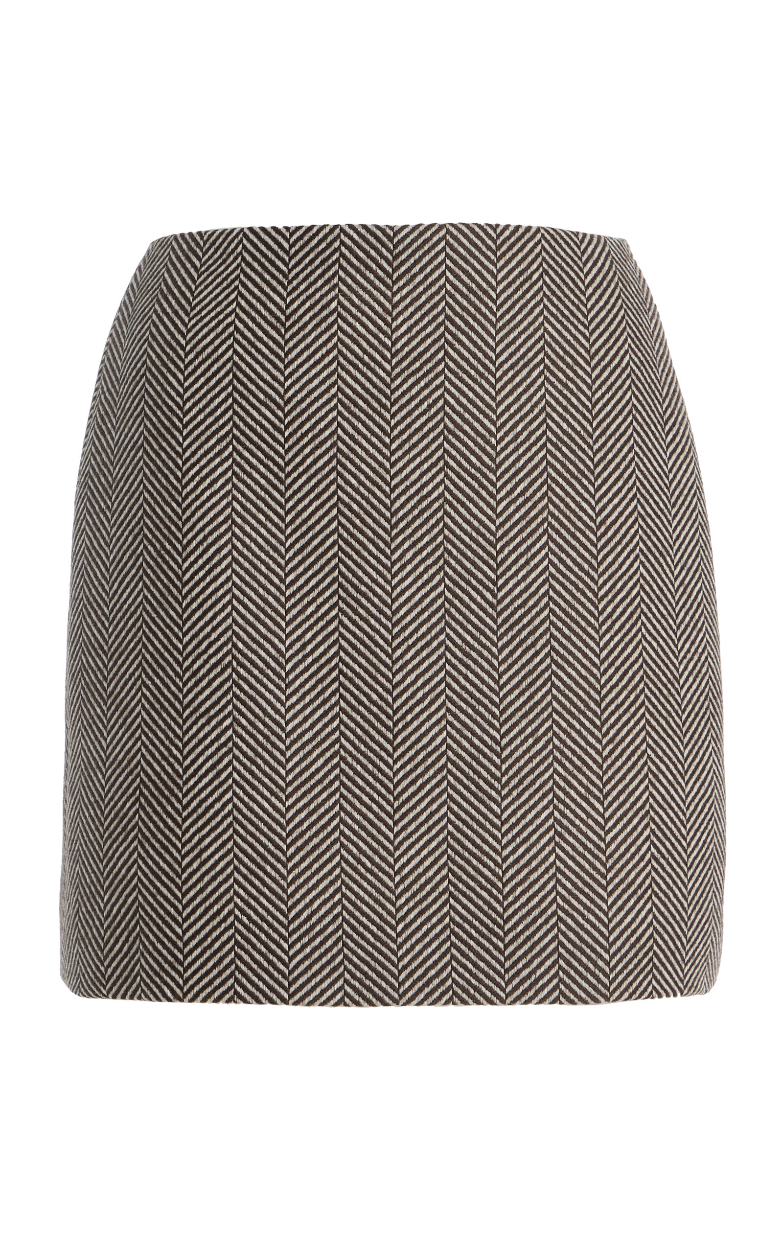 Tailored Cashmere-Blend Mini Skirt