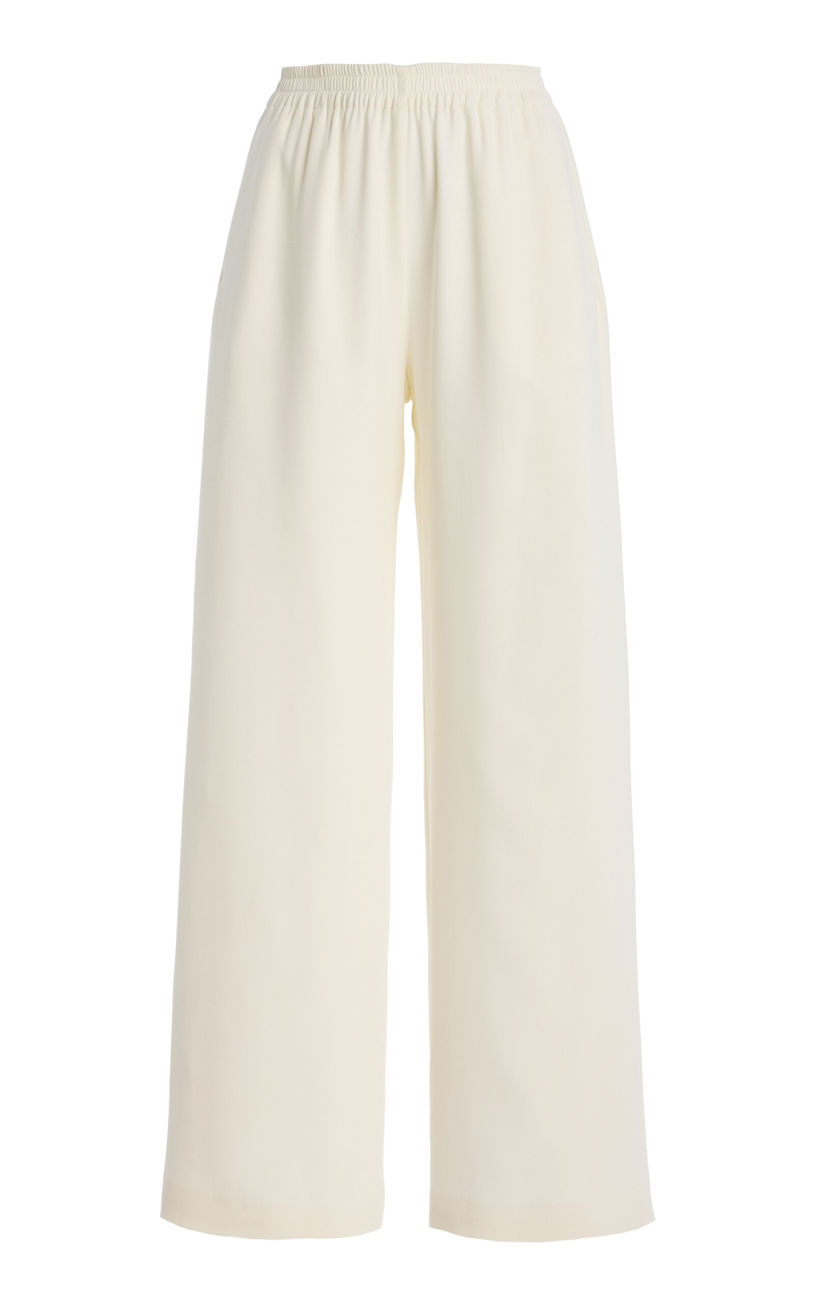 Oscar de la Renta Relaxed Silk-Georgette Wide-Leg Pants