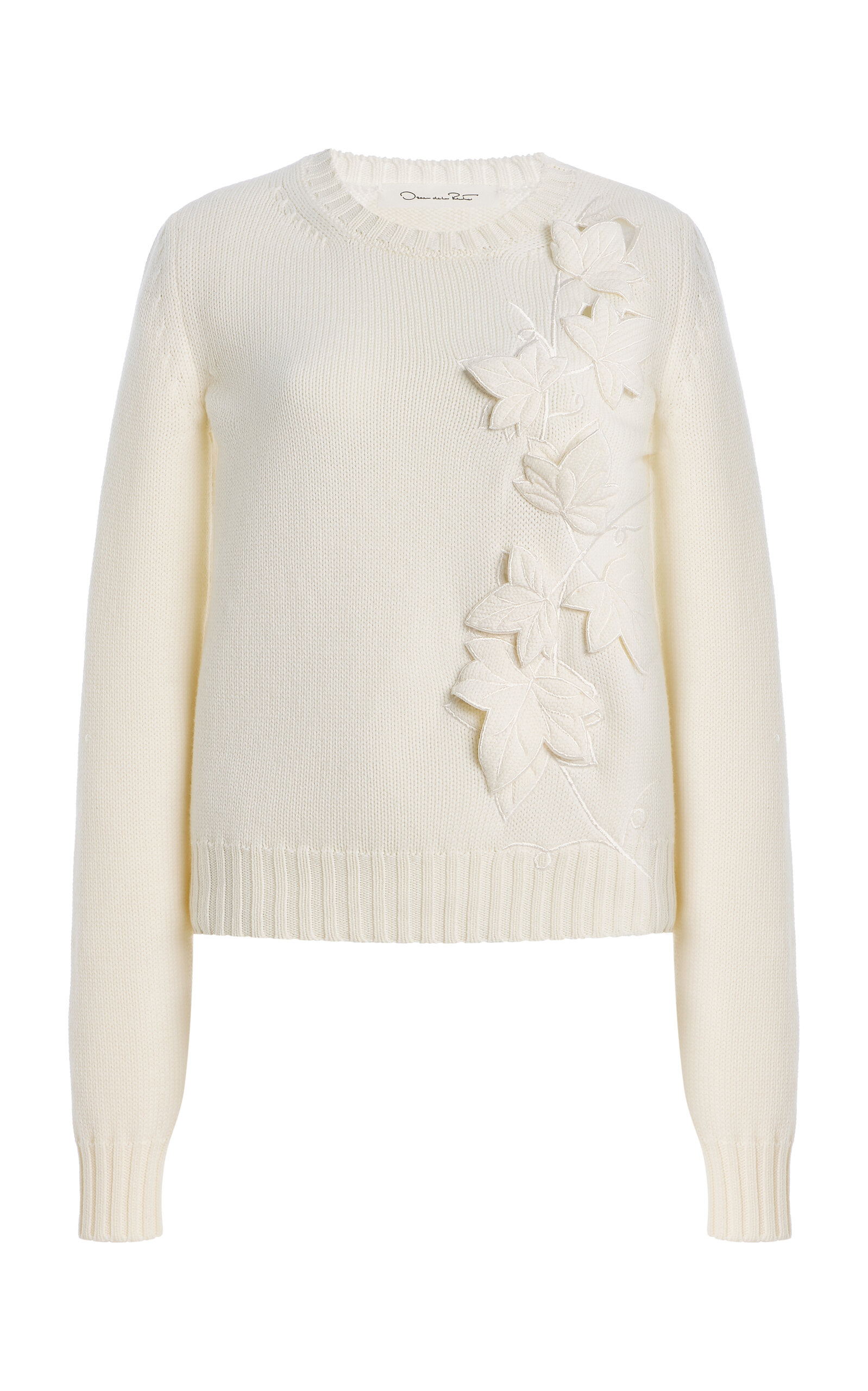Ivy-Appliquéd Wool Sweater