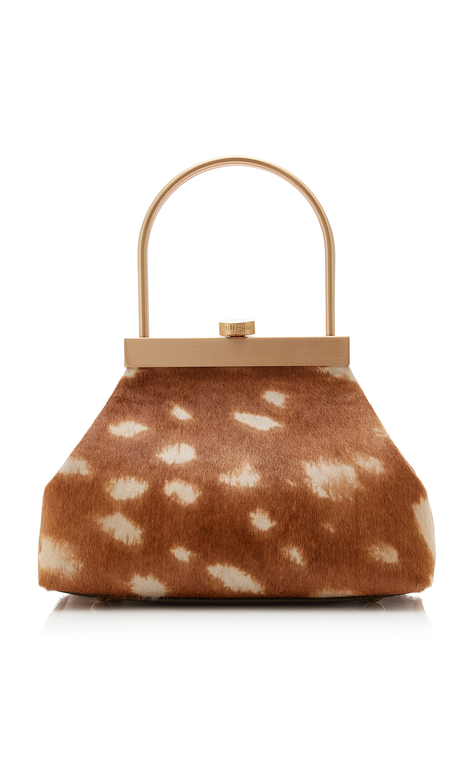 Cult Gaia Estelle Calf Hair Top Handle Bag