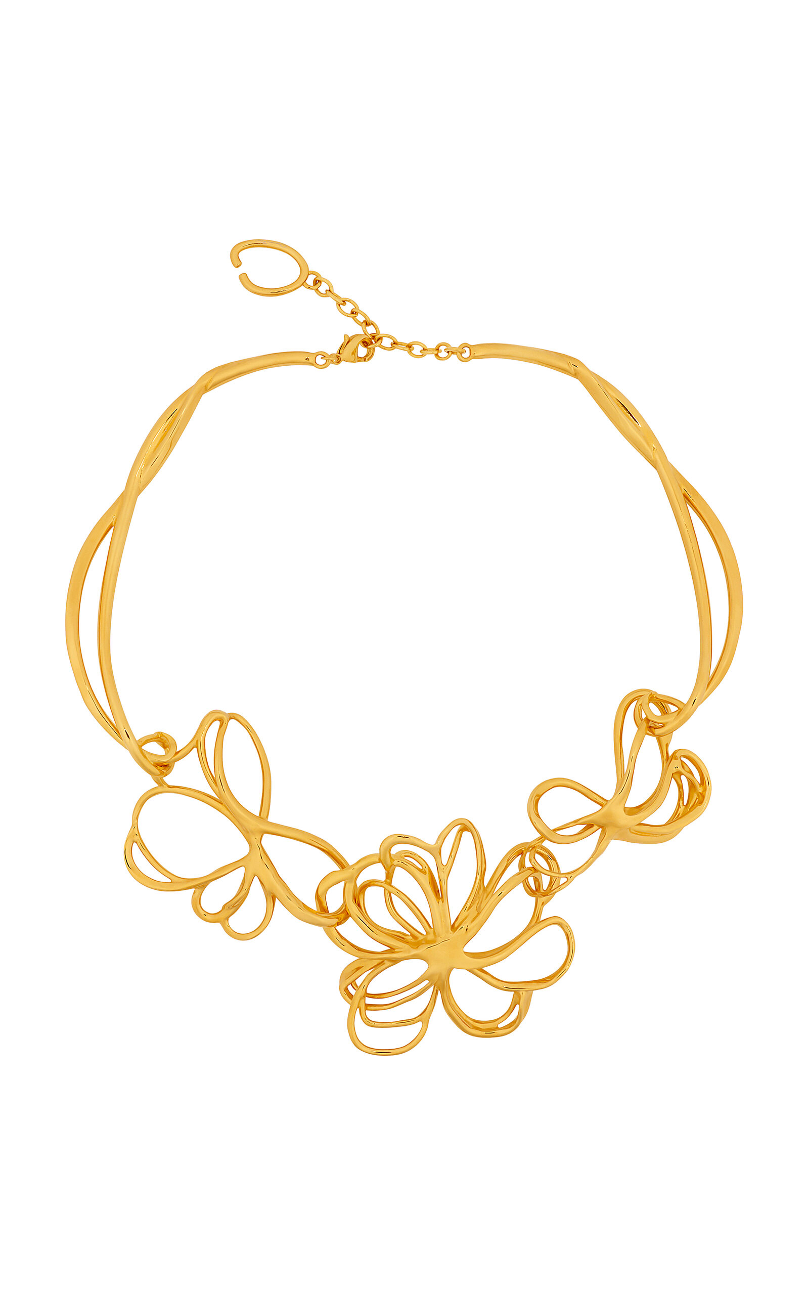 Wire Flower Necklace