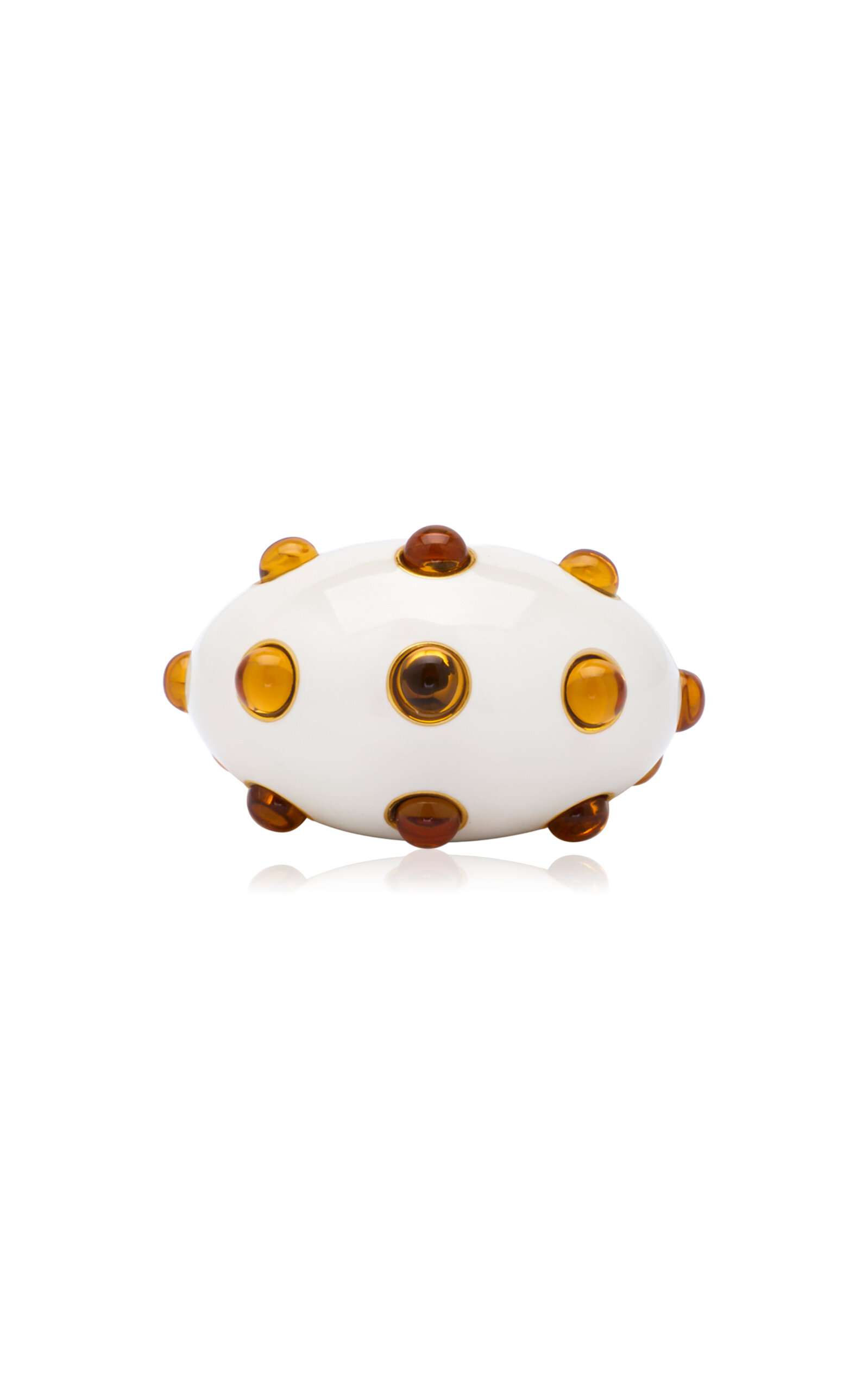 Cabochon Enamel Ring