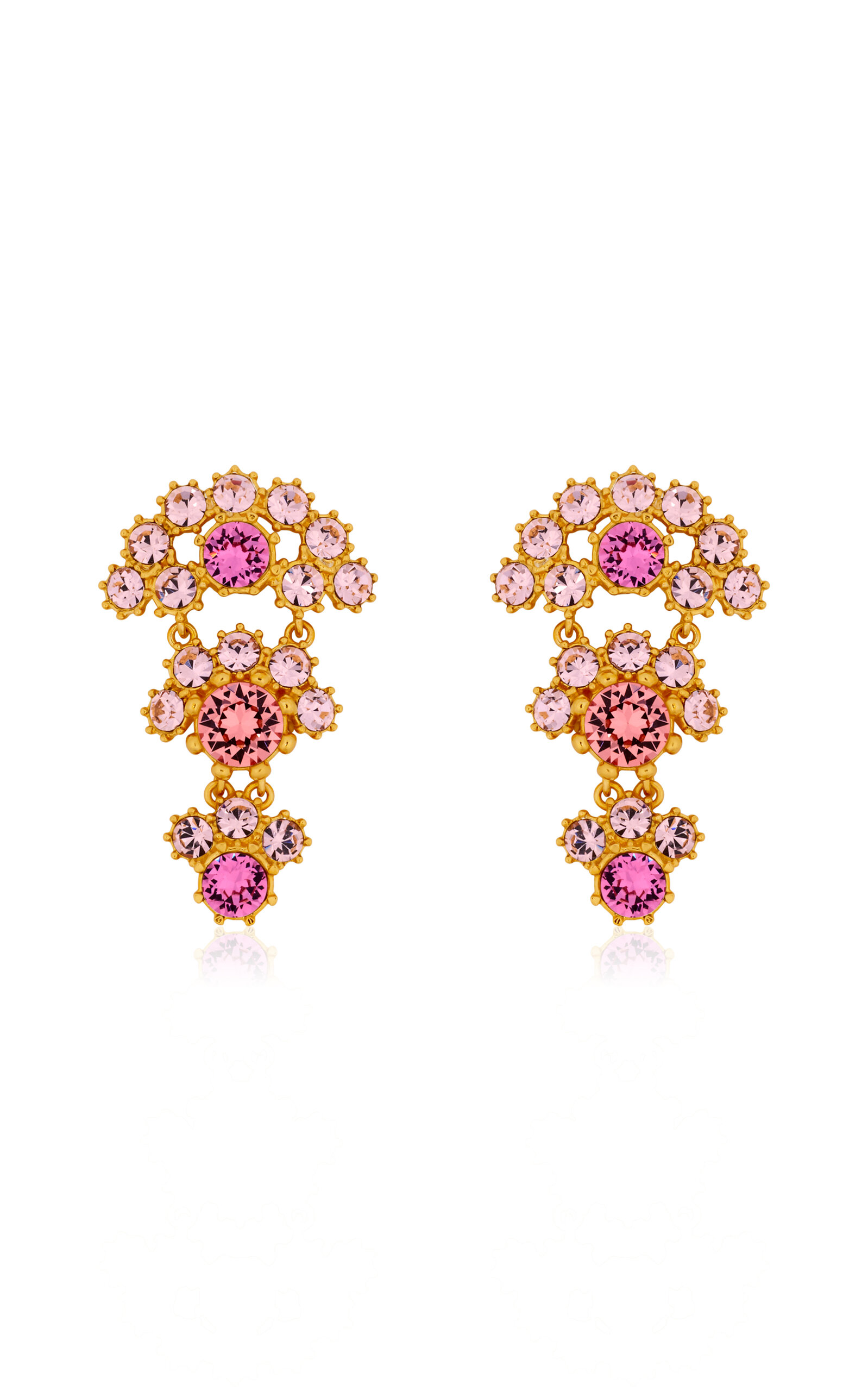 Crystal Arch Drop Earrings