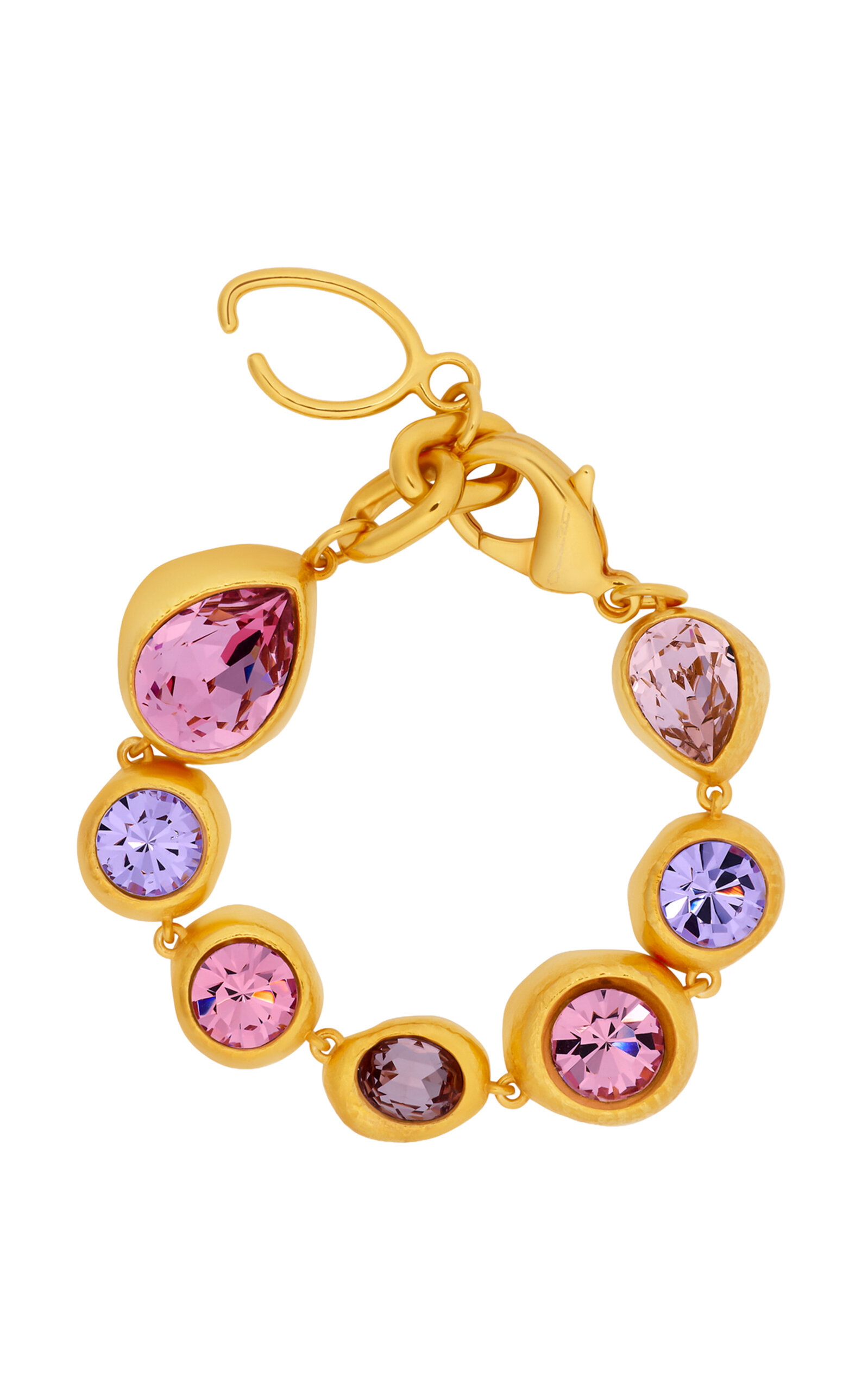 Hammered Stones Chain Bracelet