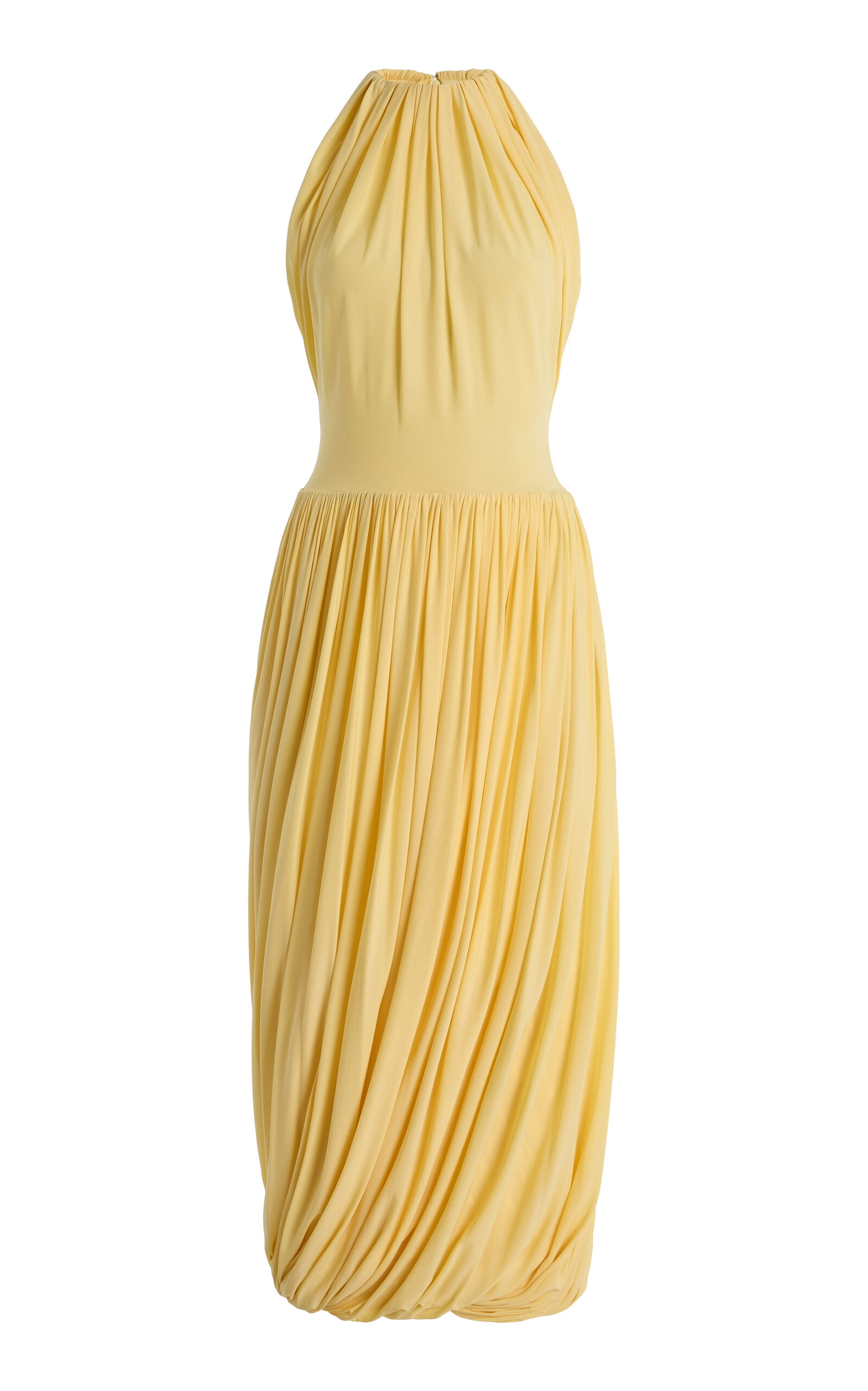 ALAÏA Twisted Jersey Midi Dress
