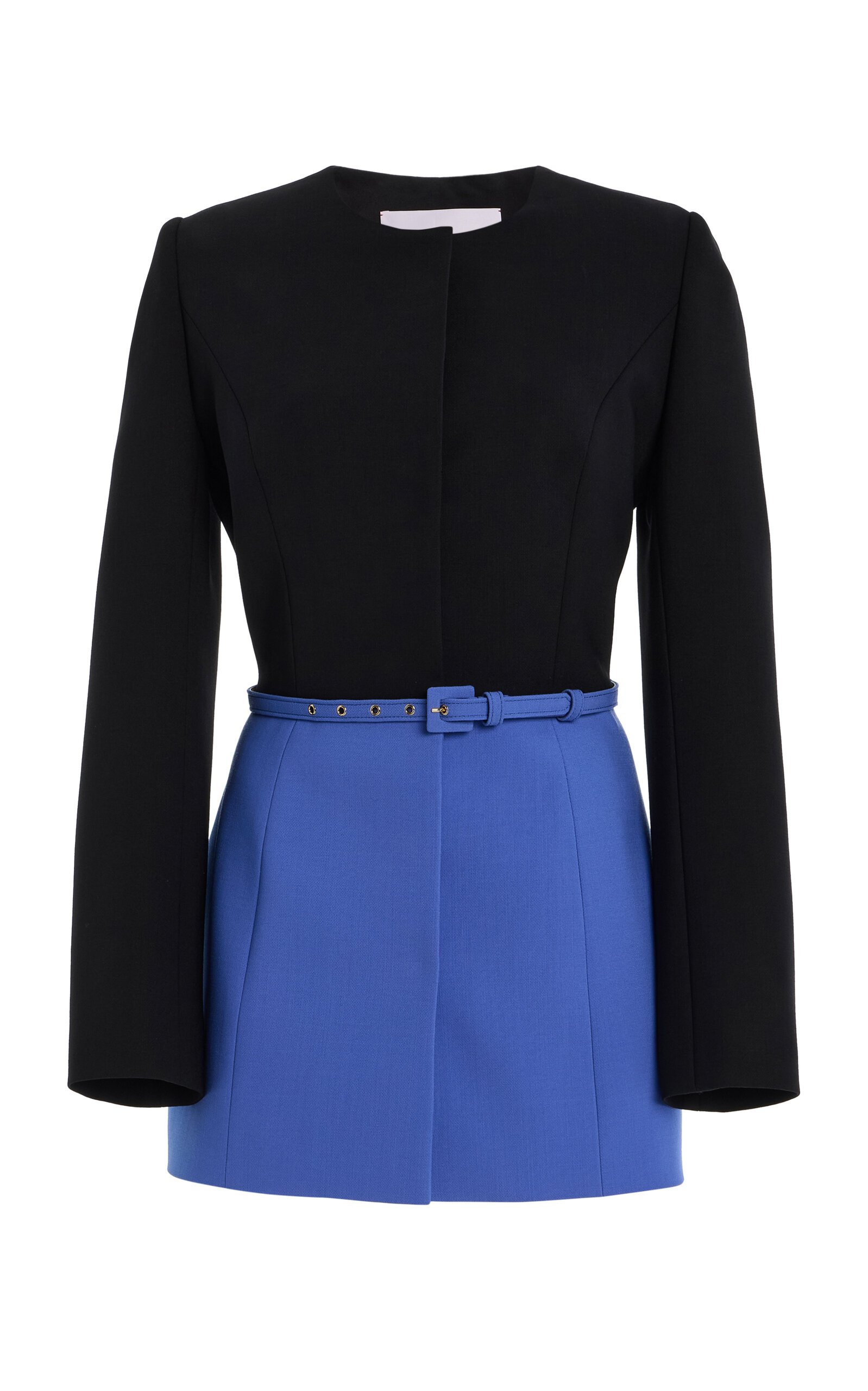 Carolina Herrera Belted Bi-stretch Wool Tailored Jacket