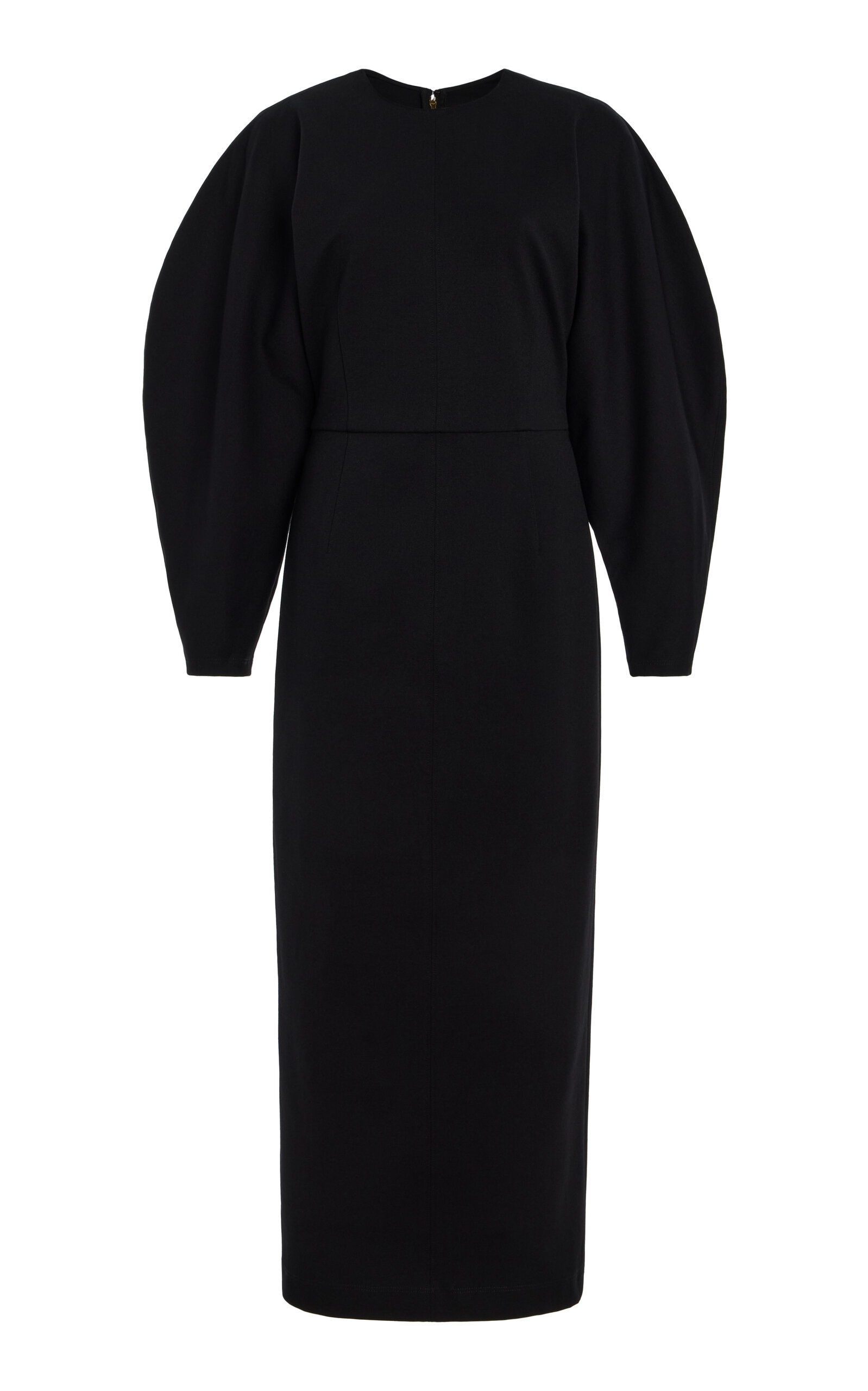 Carolina Herrera Arc-Sleeve Ponte Dress