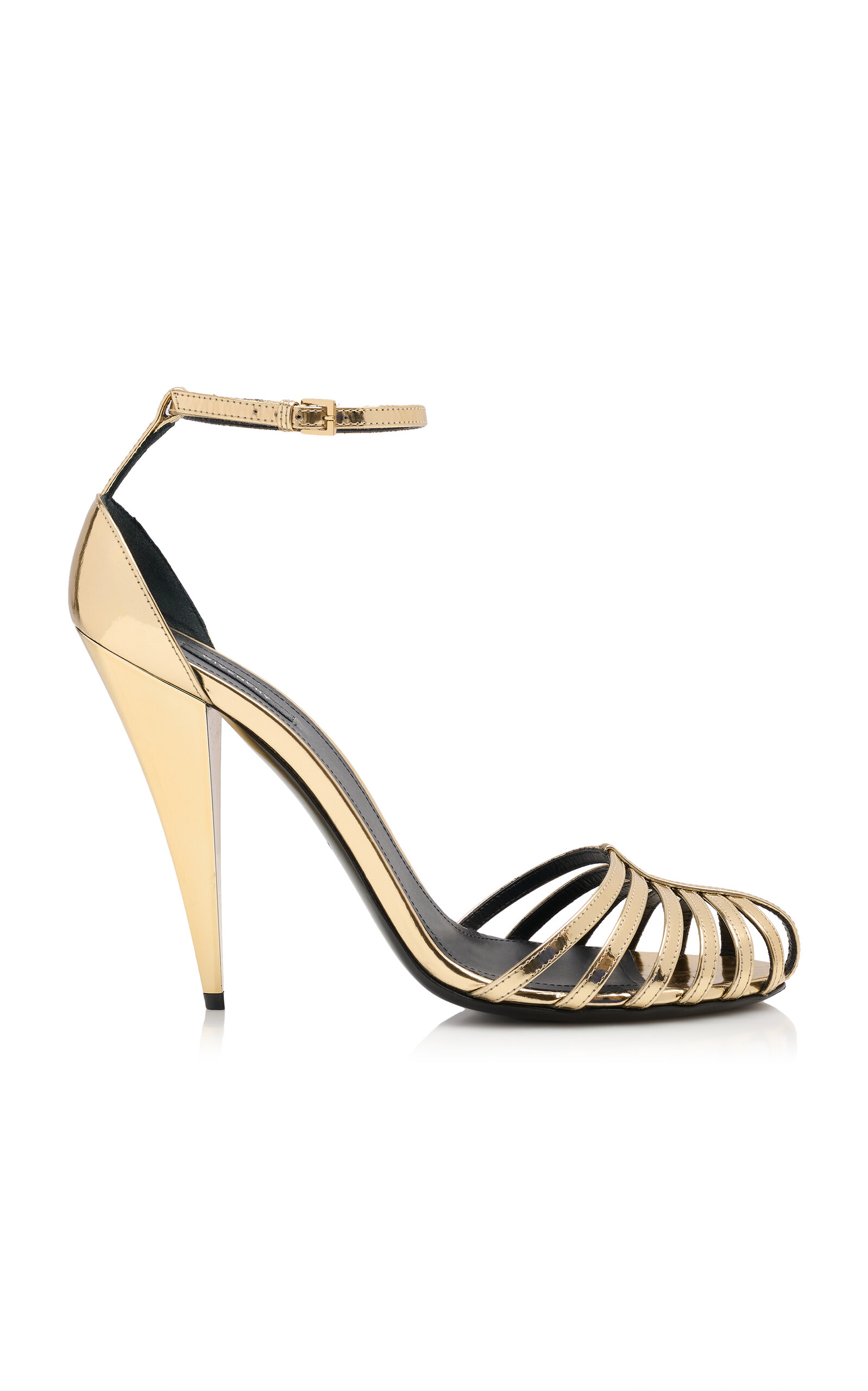 Givenchy Metallic Strappy Sandals