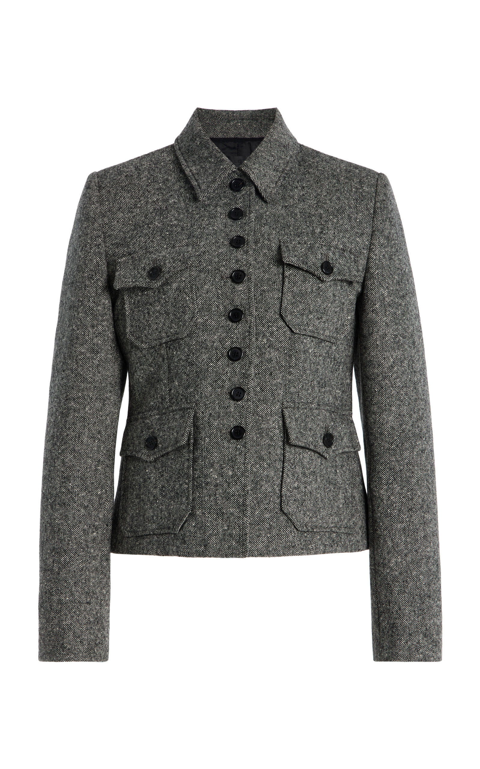 NILI LOTAN Jamison Donegal Wool Jacket