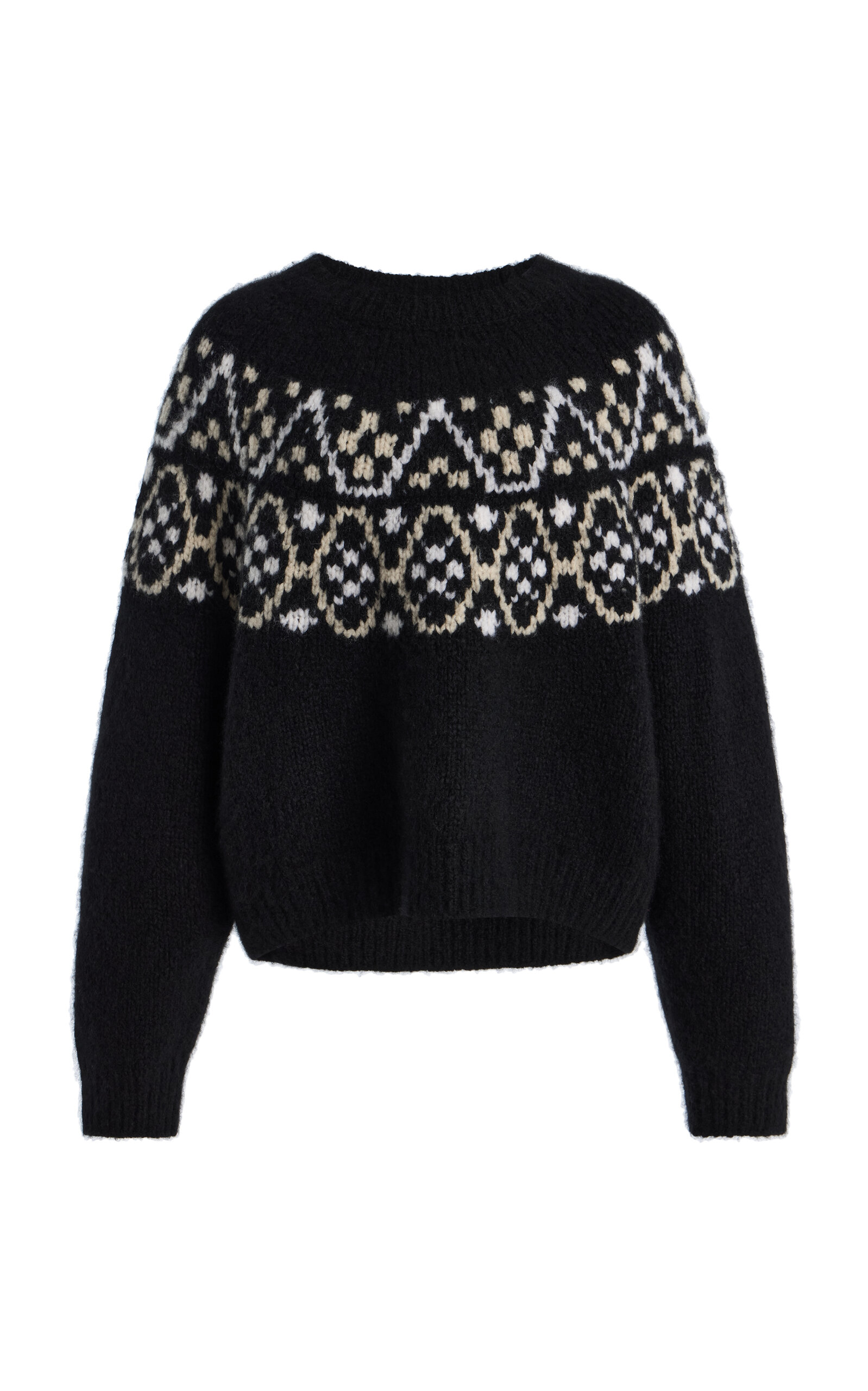 NILI LOTAN Chrissy Fair Isle Cashmere Sweater