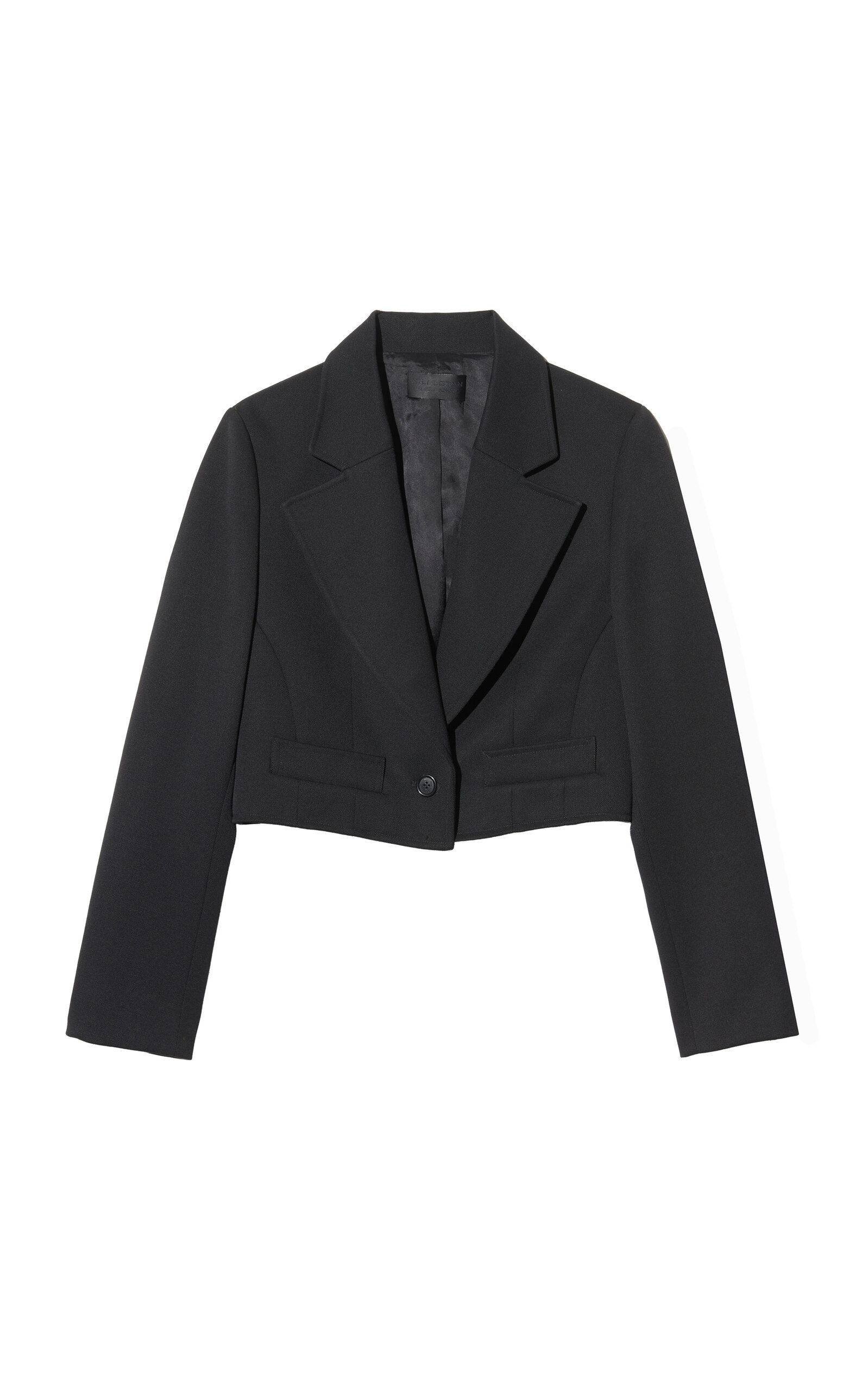 NILI LOTAN Belino Cropped Wool Jacket - Moda Operandi