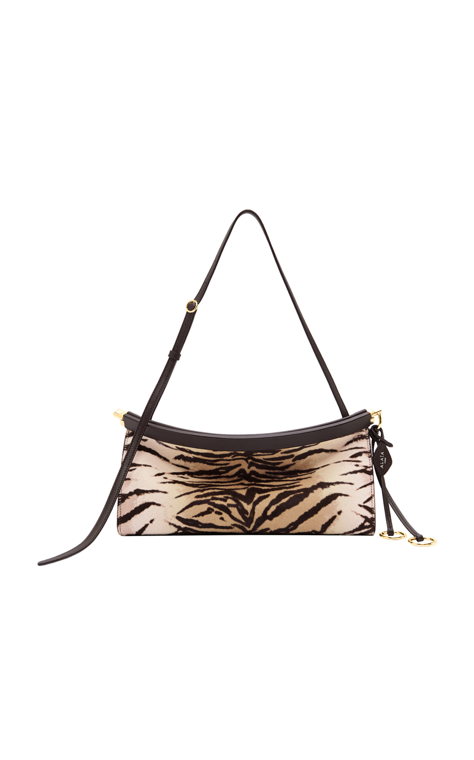 ALAÏA Le Click Medium Pony Hair East-West Shoulder Bag