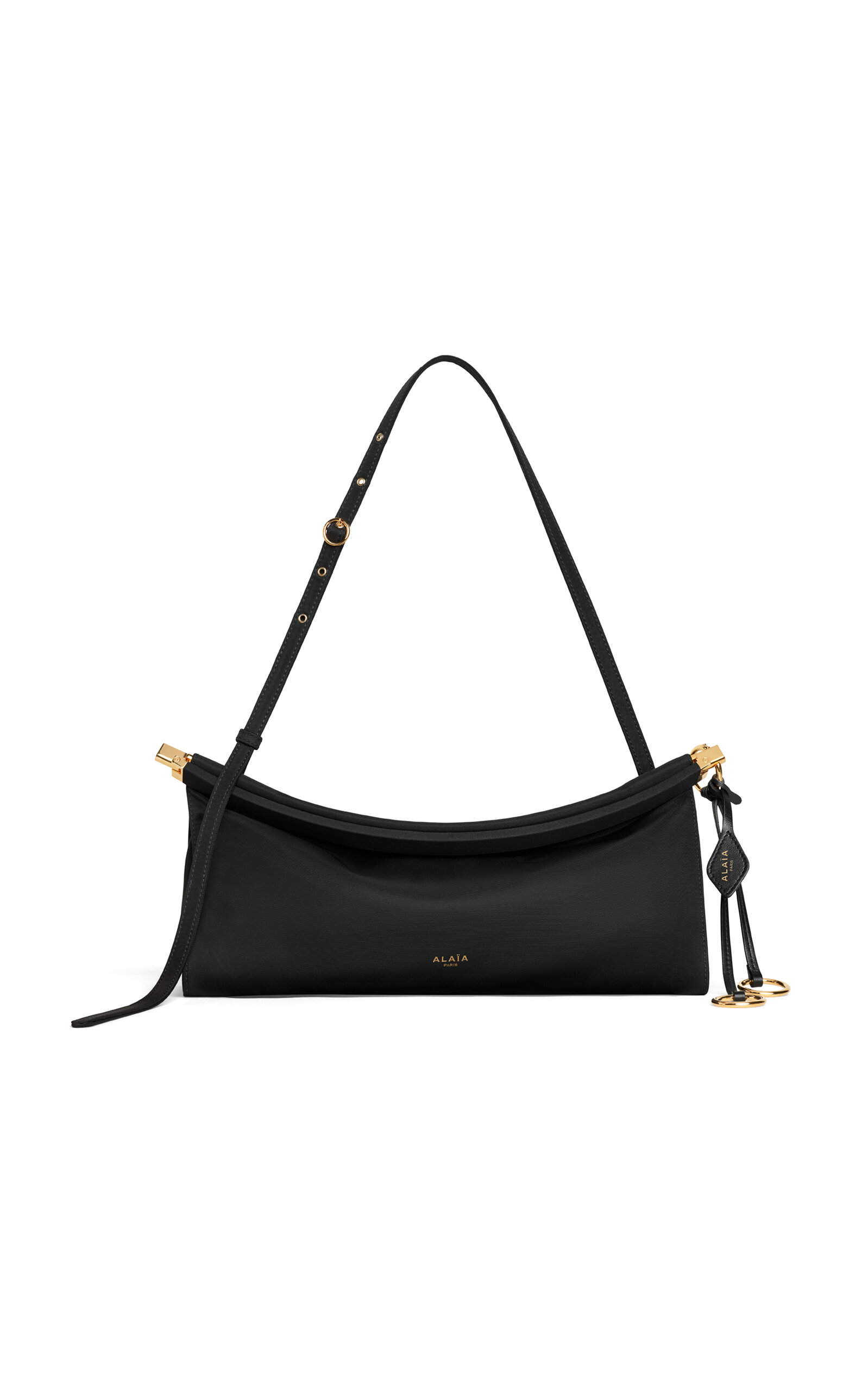 ALAÏA Le Click Medium Nylon East-West Shoulder Bag