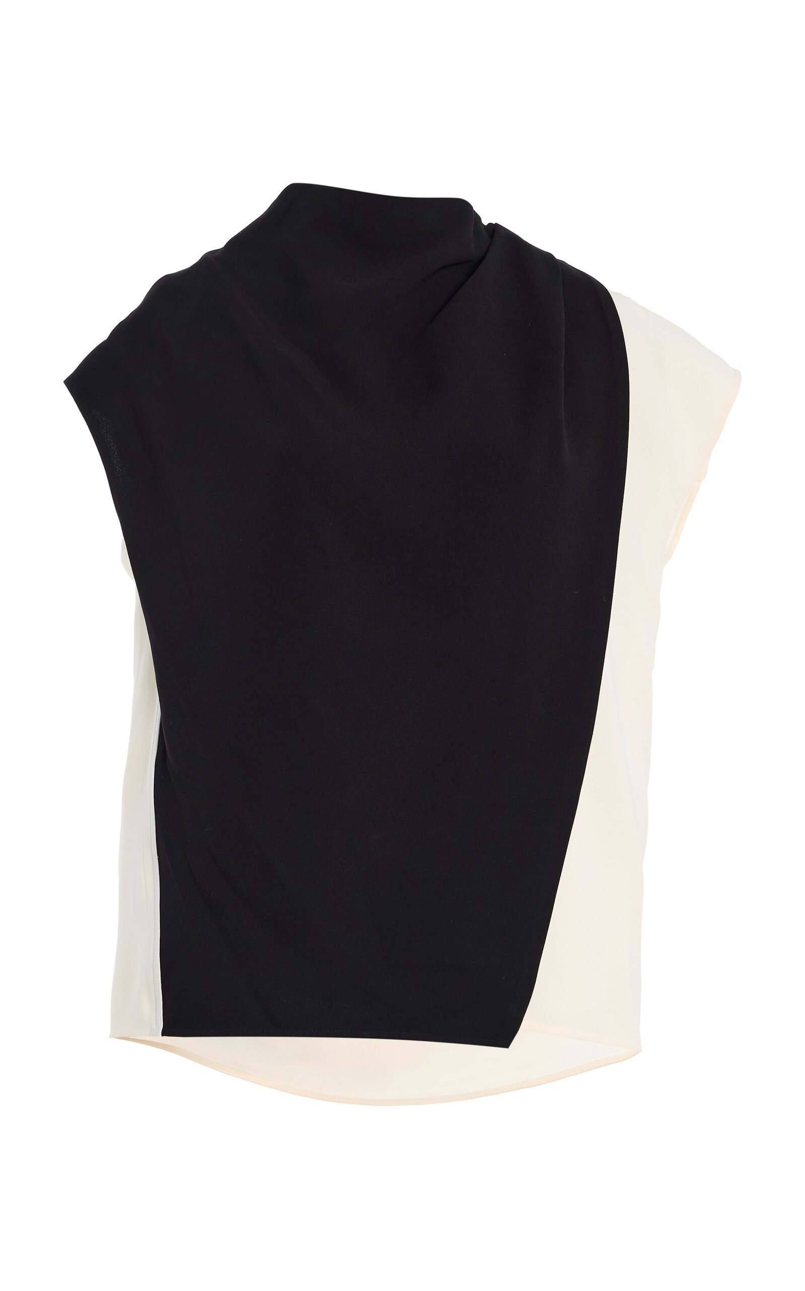Proenza Schouler Elsa Draped Crepe Top