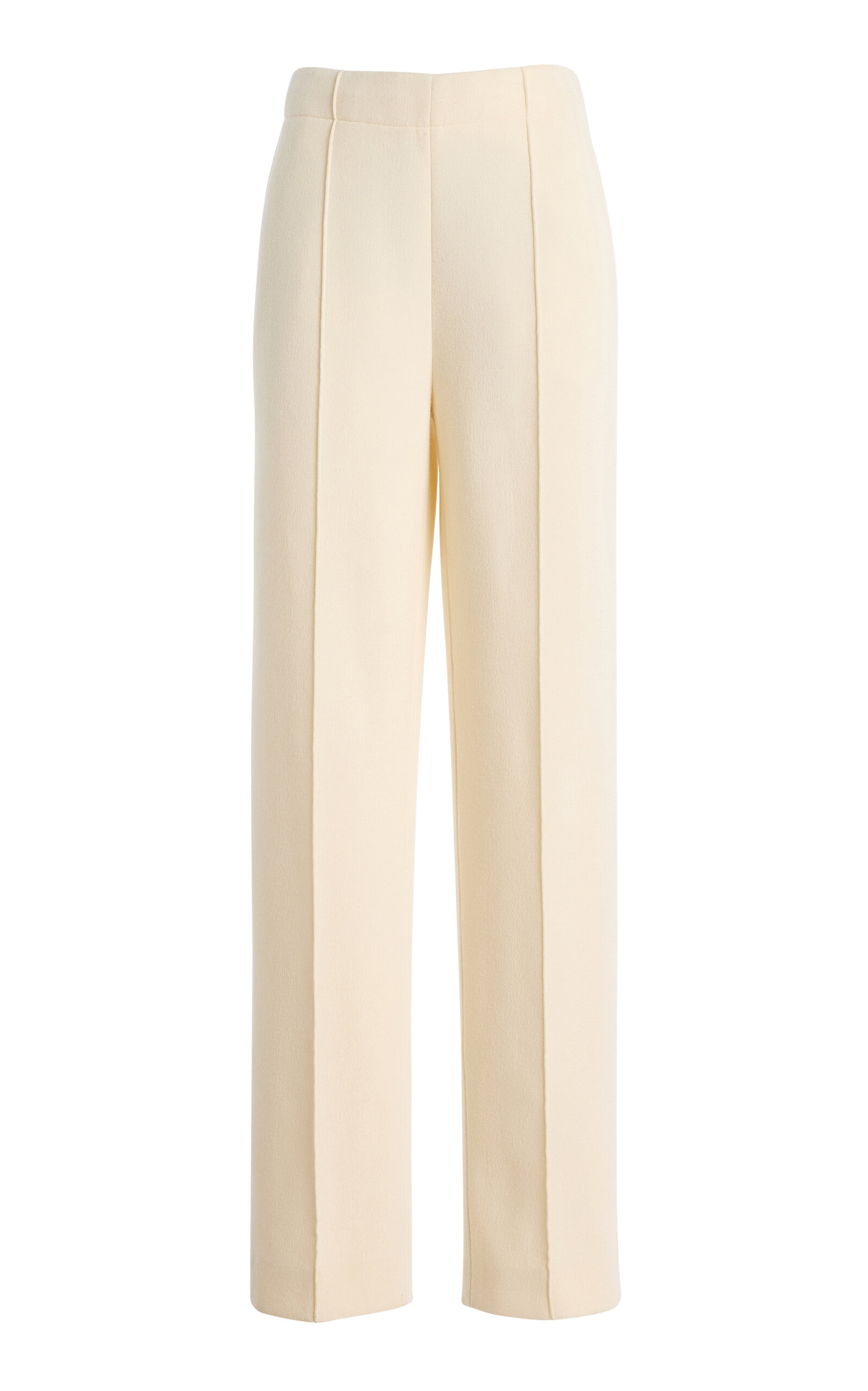Proenza Schouler Zee Scuba Straight-leg Pants In Neutral
