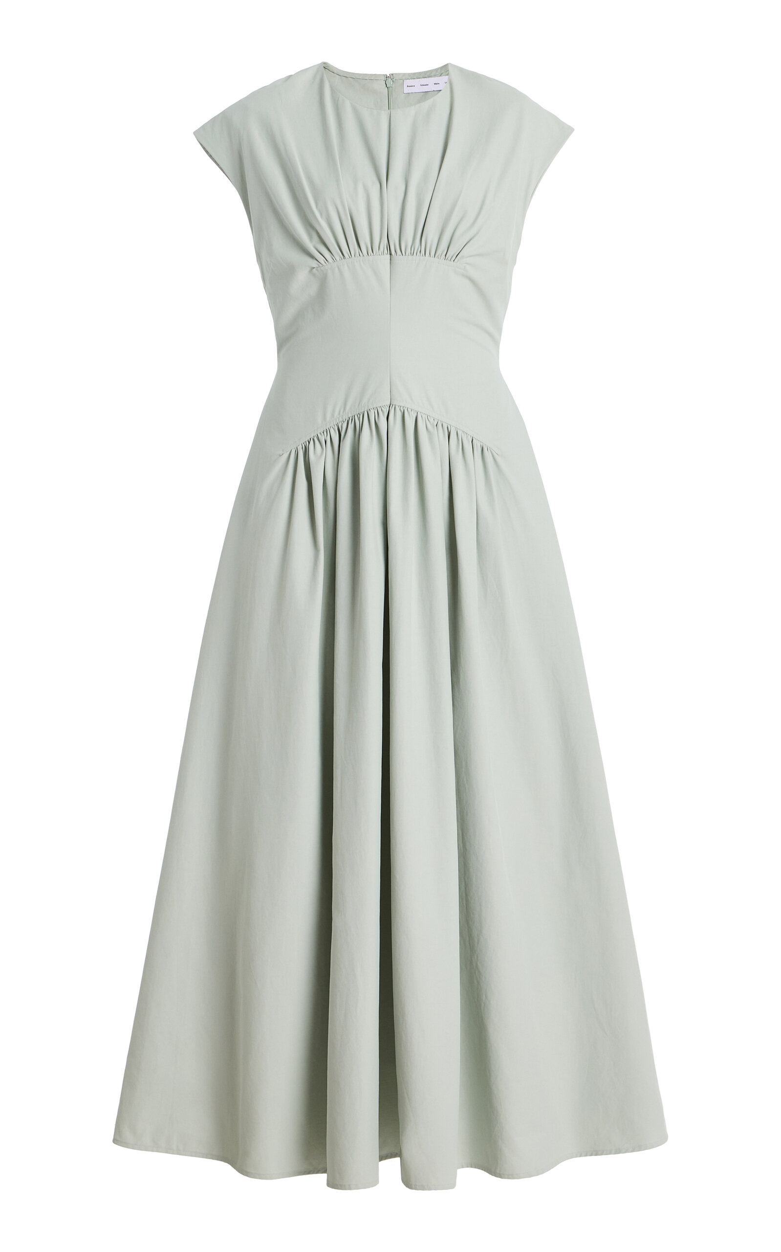 Proenza Schouler White Label Nyssa Tech-cotton Dress In Green