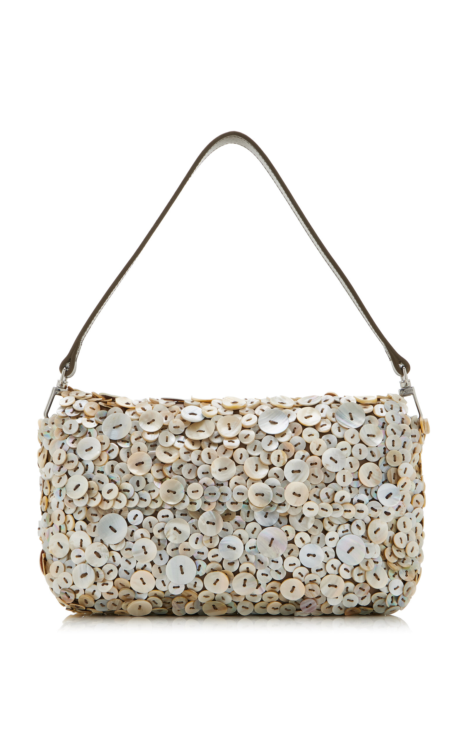 STAUD Timmy Convertible Mother-of-Pearl Shoulder Bag