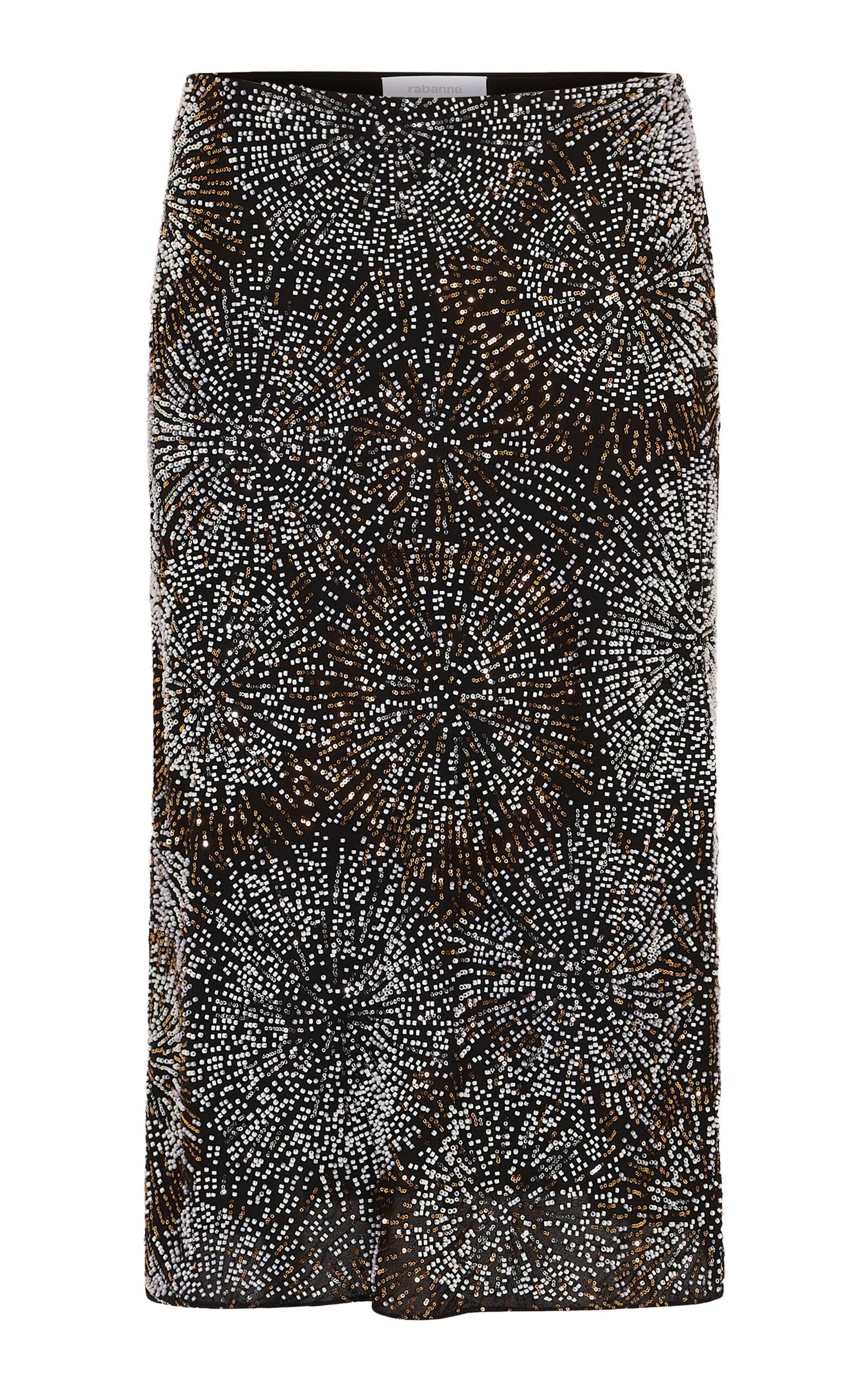 Rabanne Sequined Crepe Midi Skirt