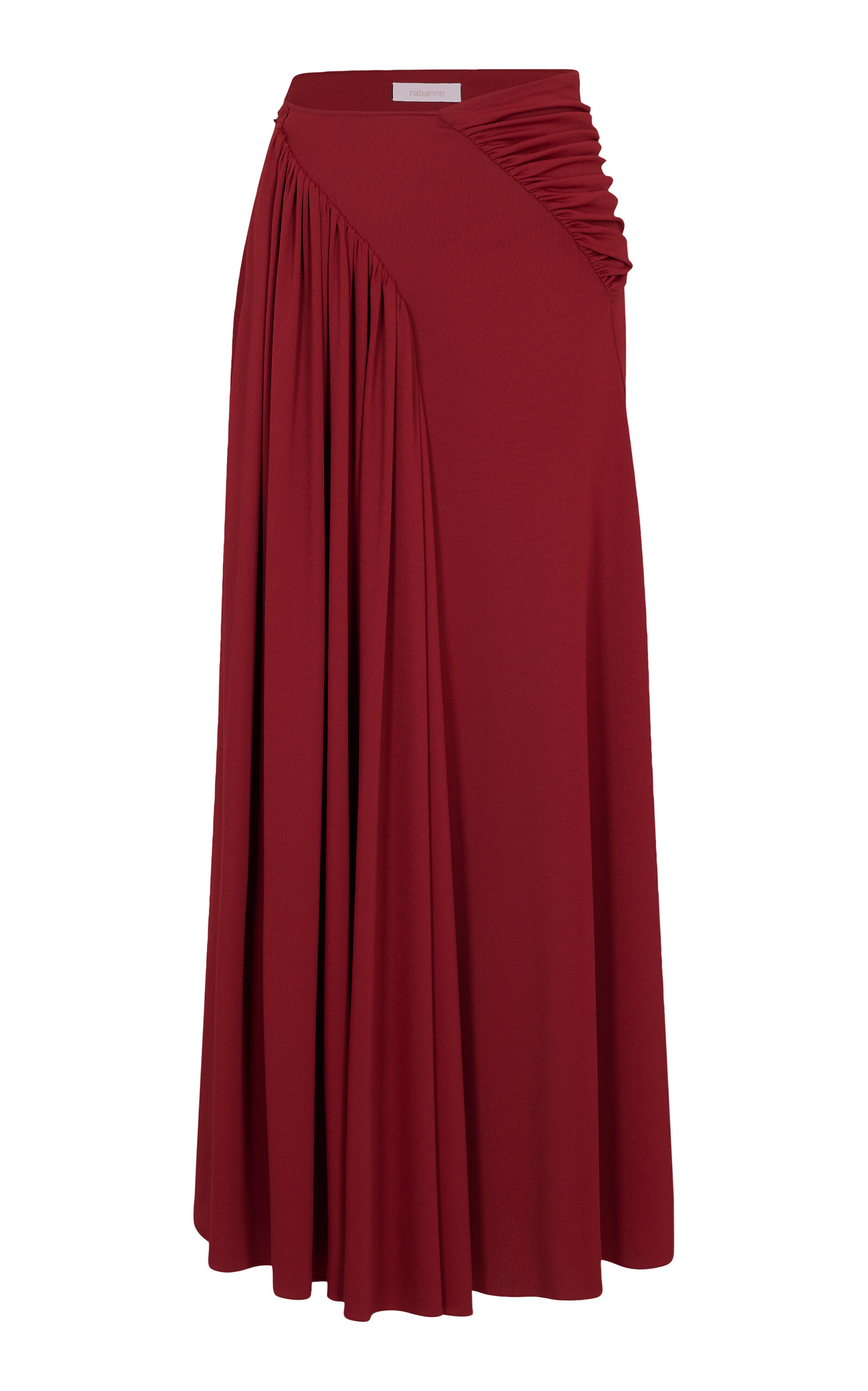 Rabanne Ruched Jersey Maxi Skirt