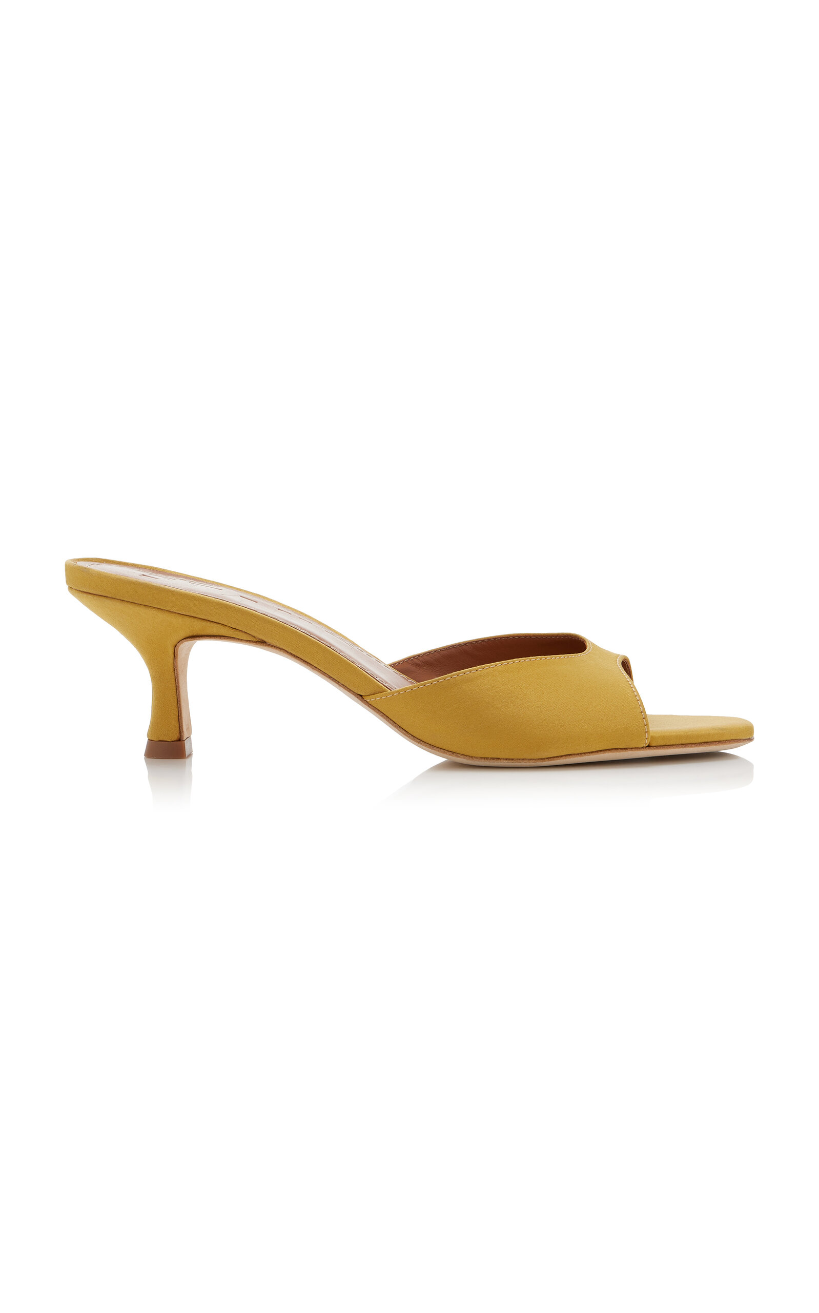 STAUD Brigitte Satin Mules - Moda Operandi