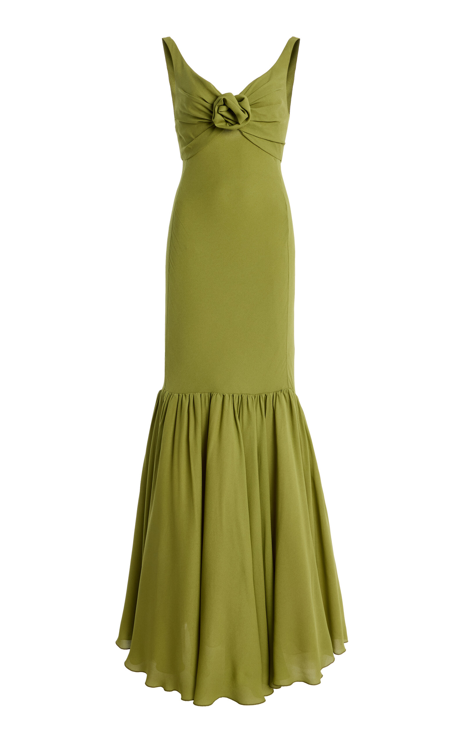 Giambattista Valli Sable Mermaid Maxi Dress In Green