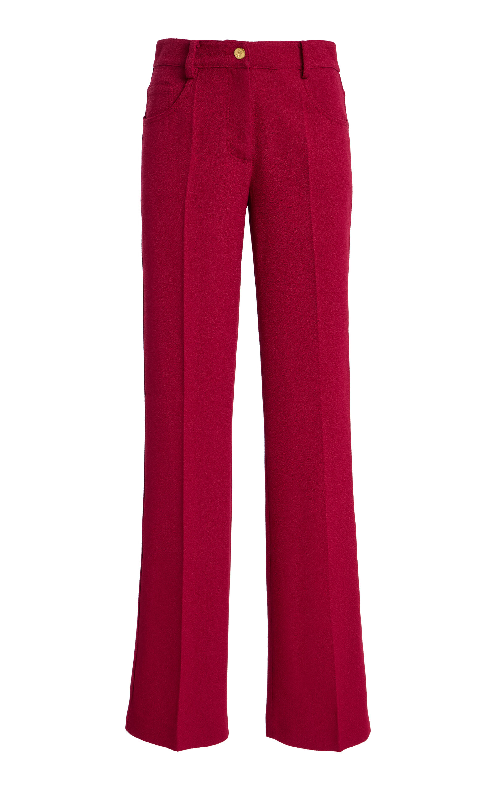 Giambattista Valli Crepe Trousers In Red