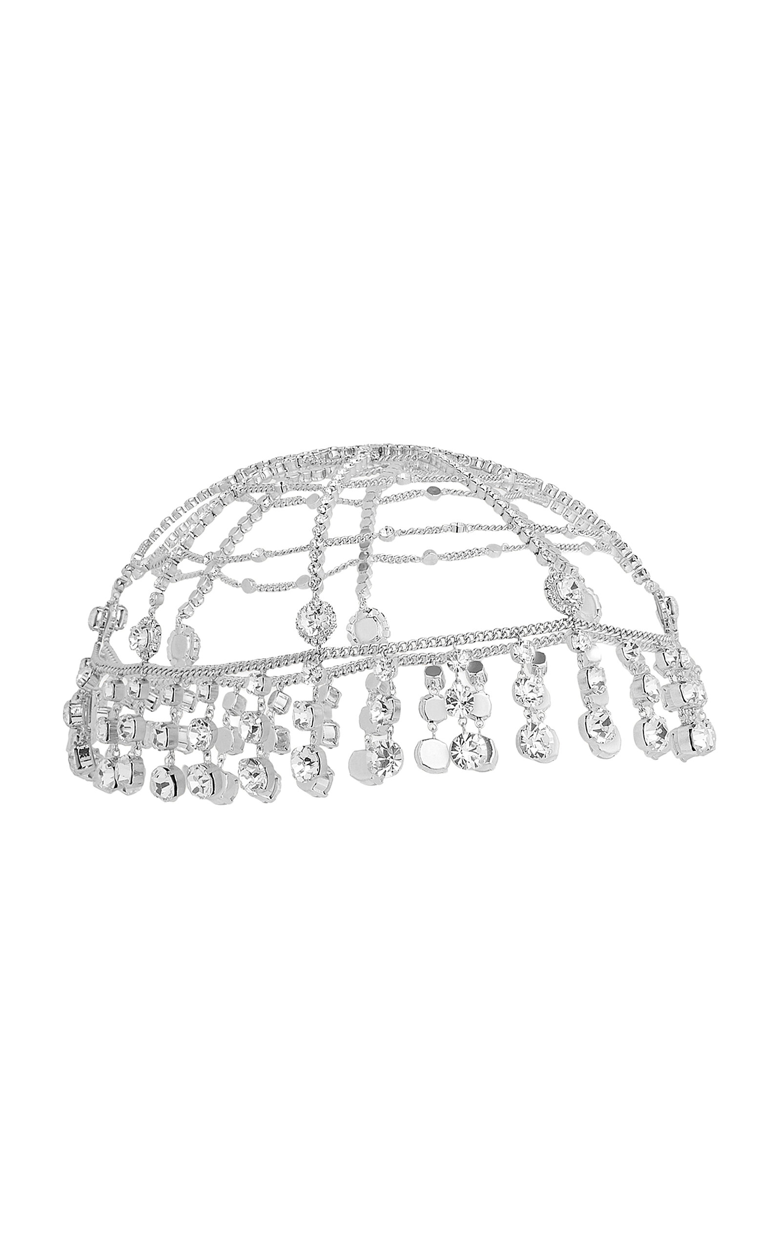 Rabanne Silver-Tone Crystal Cap