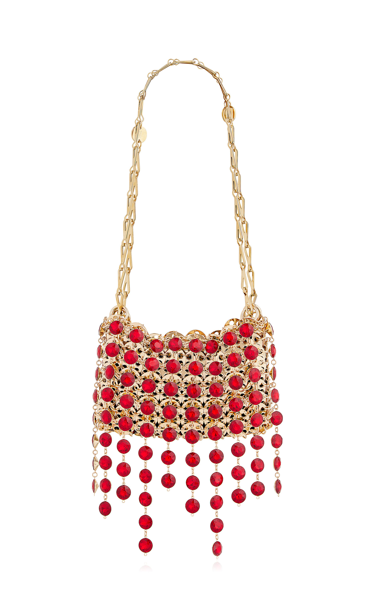 Rabanne Beaded Chain Link Shoulder Bag