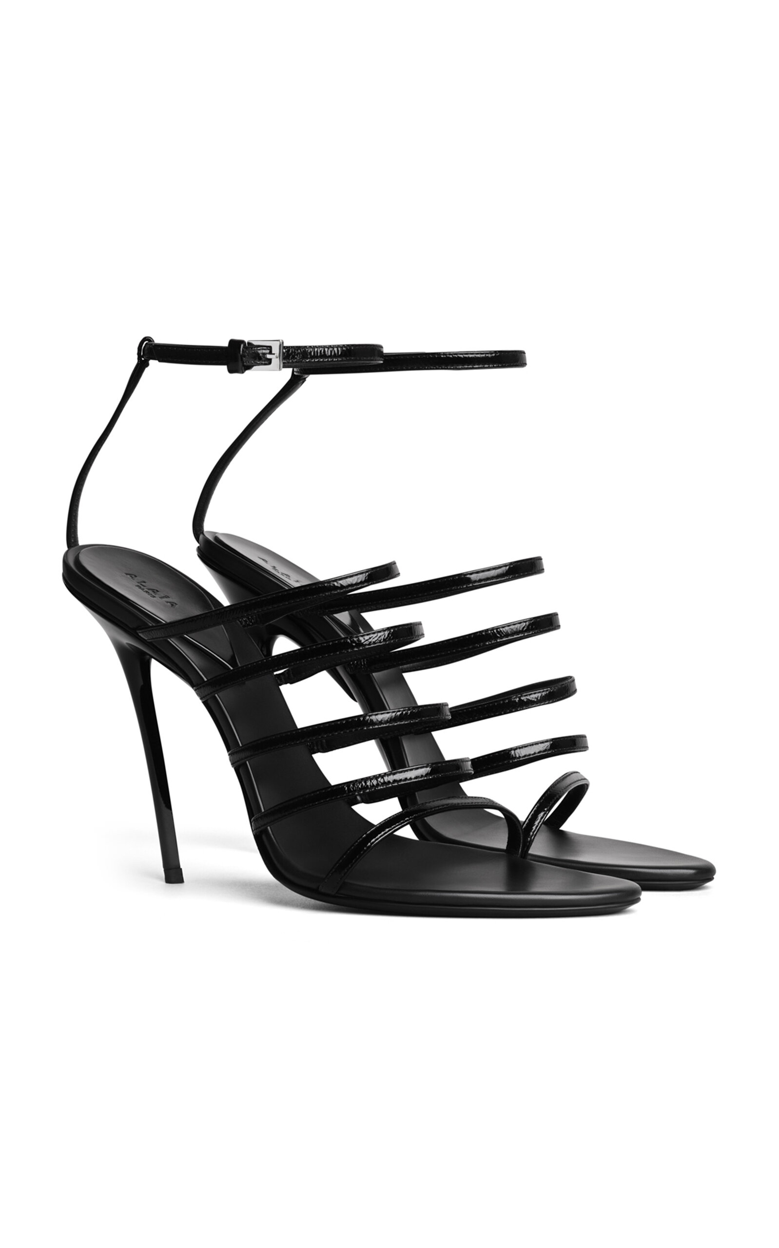 ALAÏA Strappy Leather Sandals - Women's Shoes