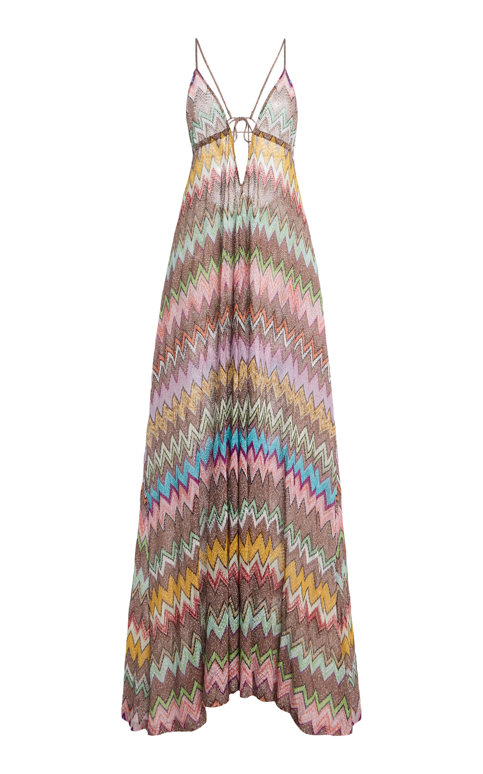 Missoni Metallic-Knit Maxi Cover-Up Dress - Moda Operandi