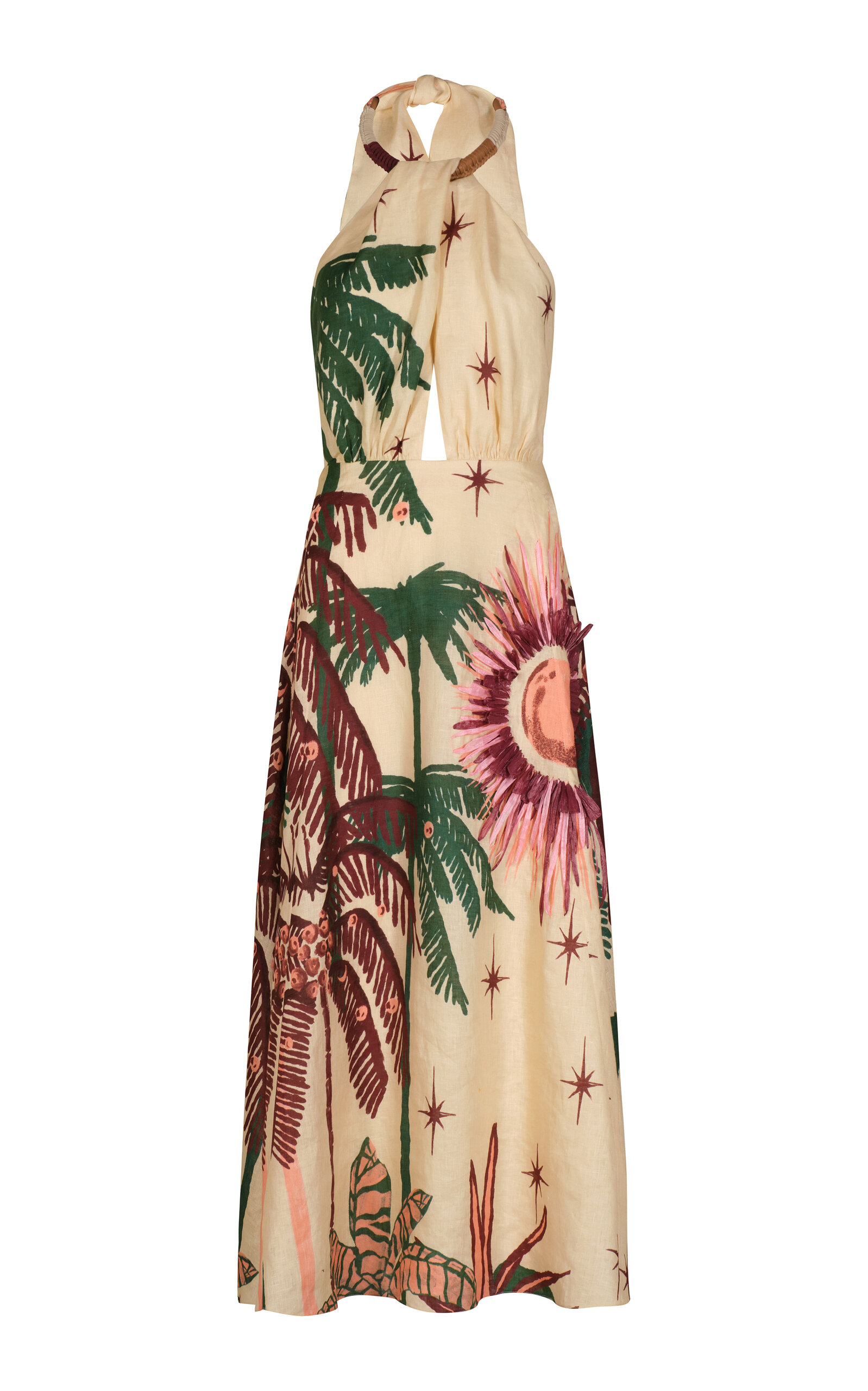 Western Elements Linen Maxi Dress
