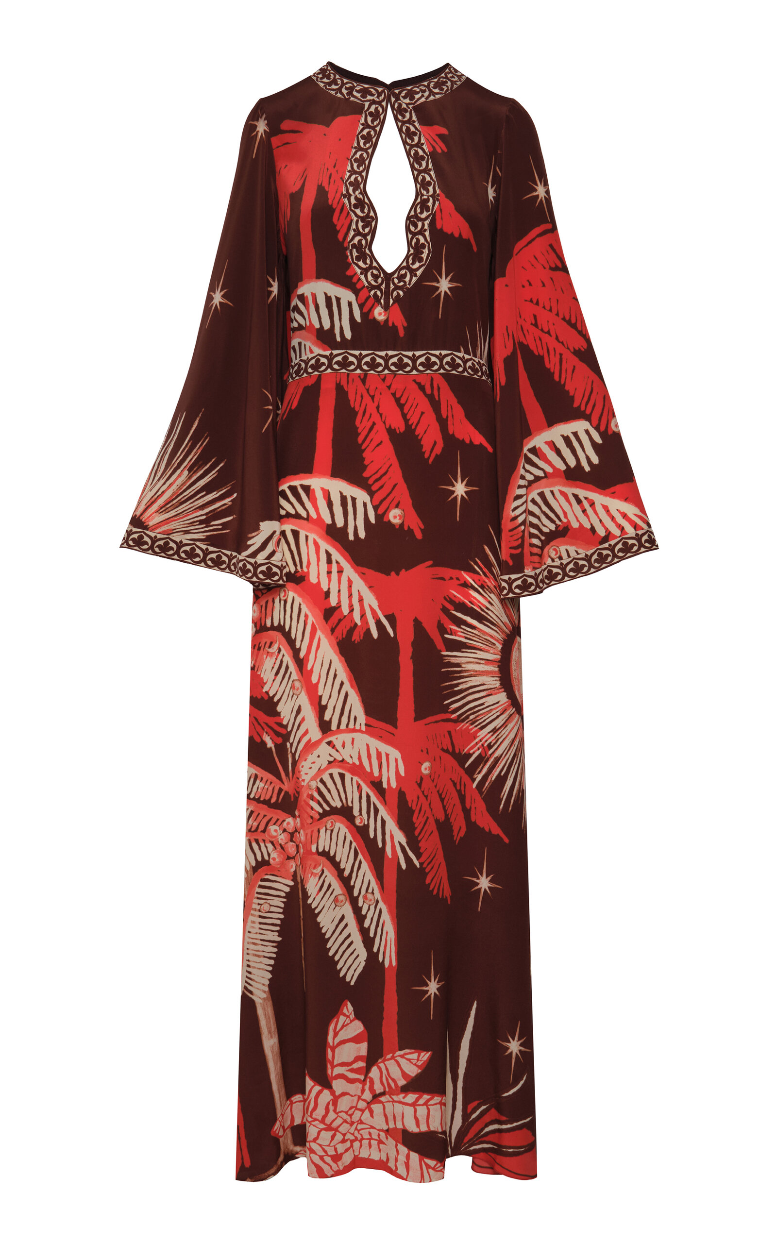 Leyenda Del Tiempo Silk Maxi Dress