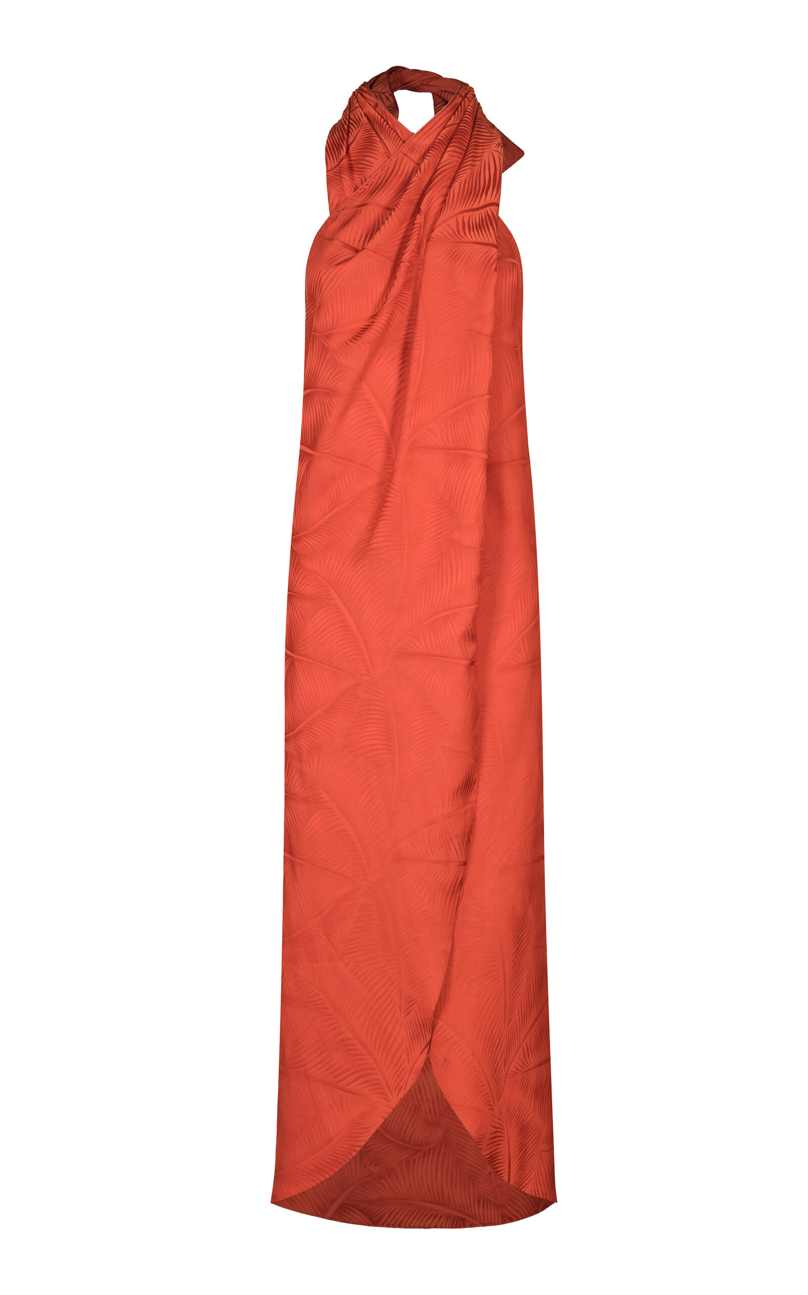 Johanna Ortiz Rust Silent Water Long Top In Red