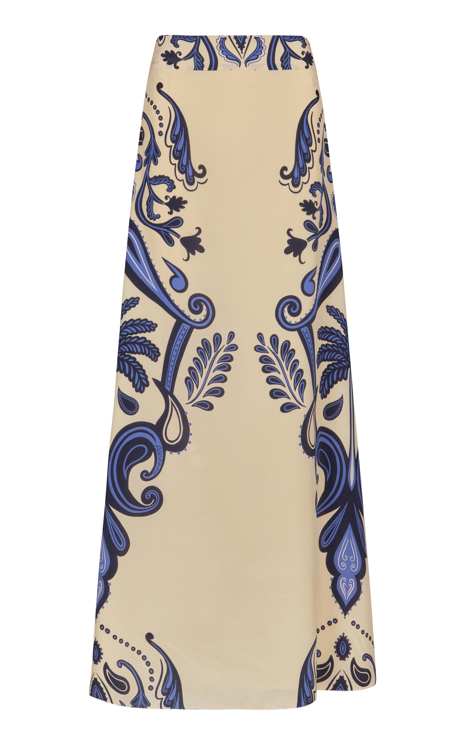 Johanna Ortiz Everywhere Paisley Maxi Skirt In Nude