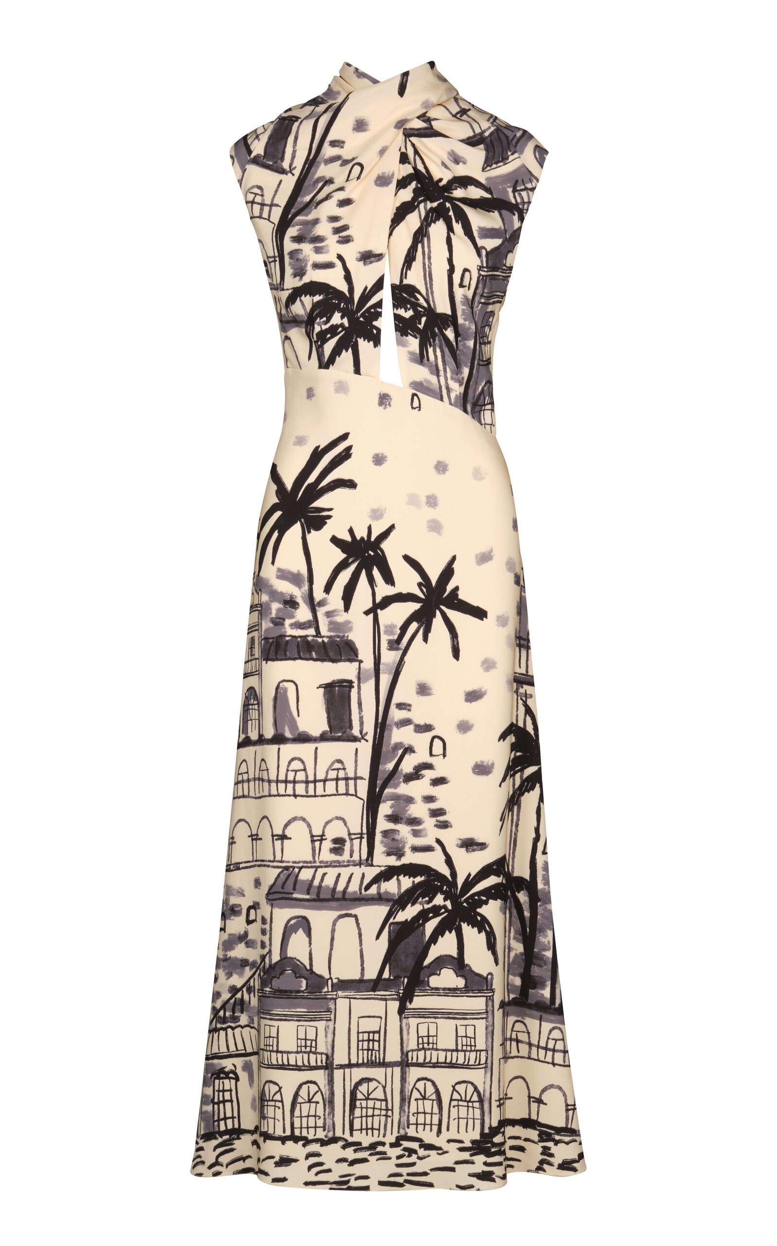 Johanna Ortiz Interdimensional Silk Maxi Dress