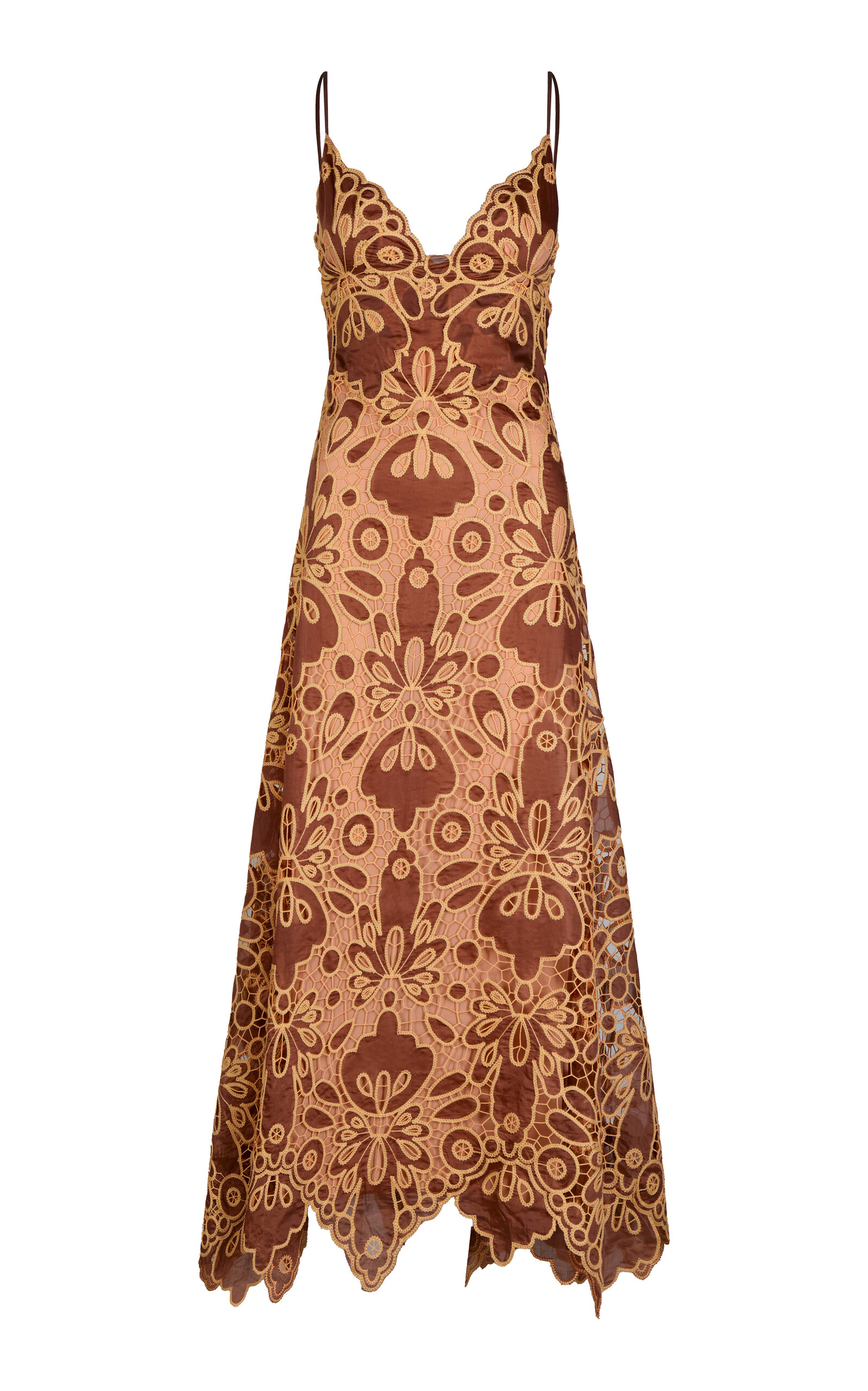 Johanna Ortiz Day Rhythms Maxi Dress In Red