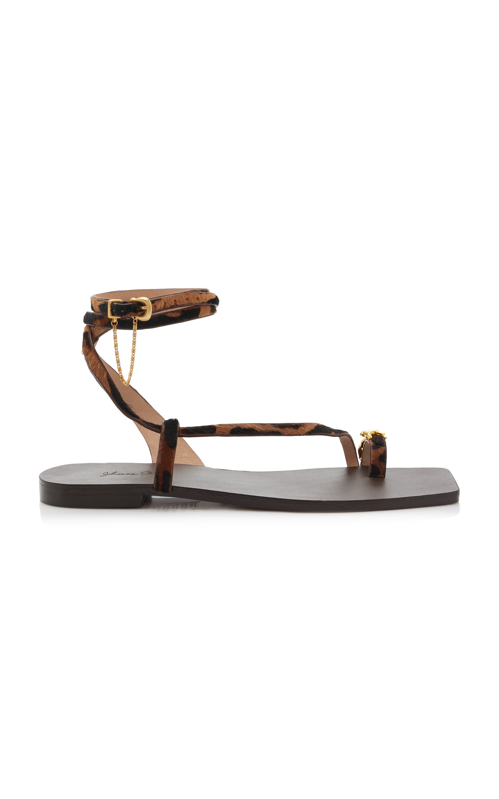 Johanna Ortiz Glow In Motion Leather Sandals