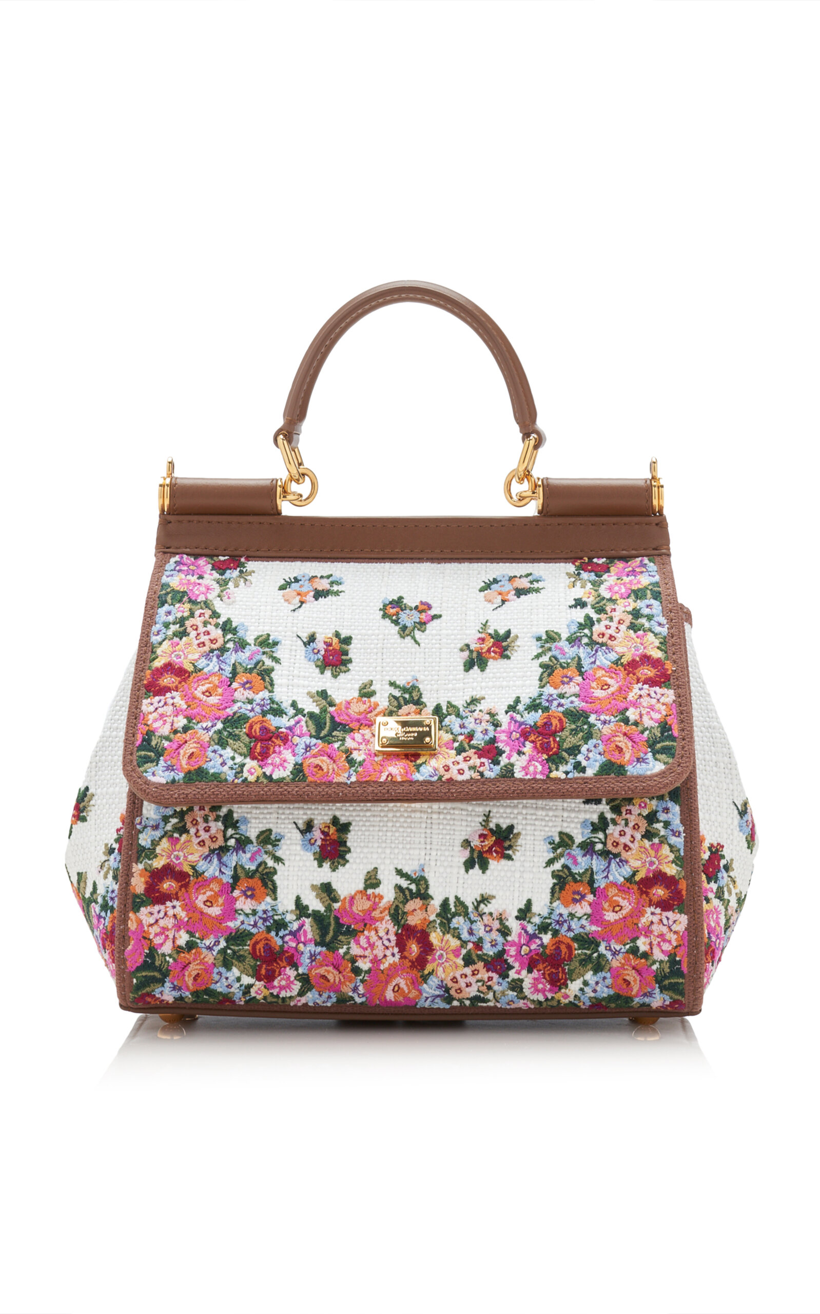 Dolce & Gabbana Re-Edition 2000's Sicily Canvas Floral Bag