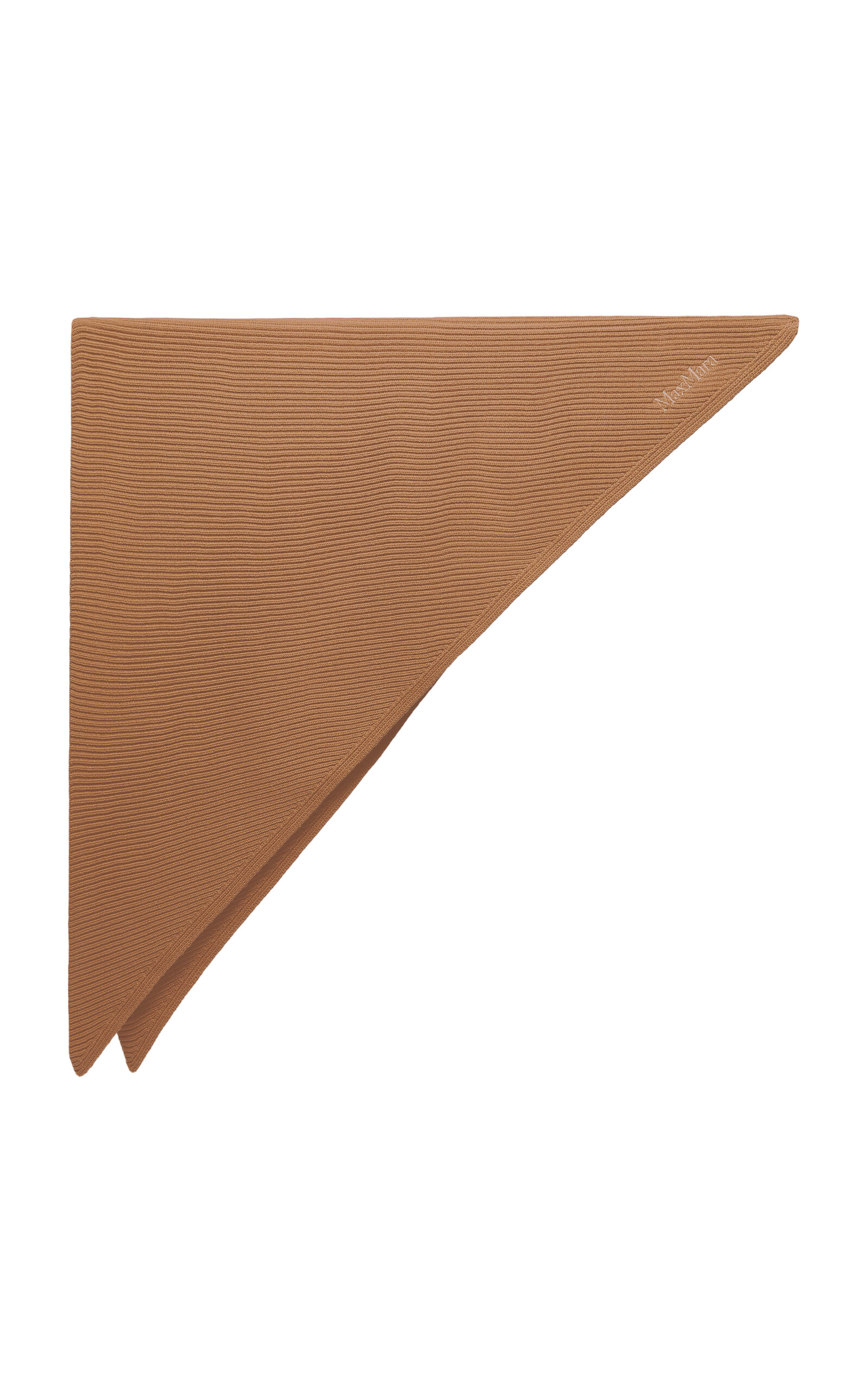 Max Mara Girotta Wool Scarf In Brown