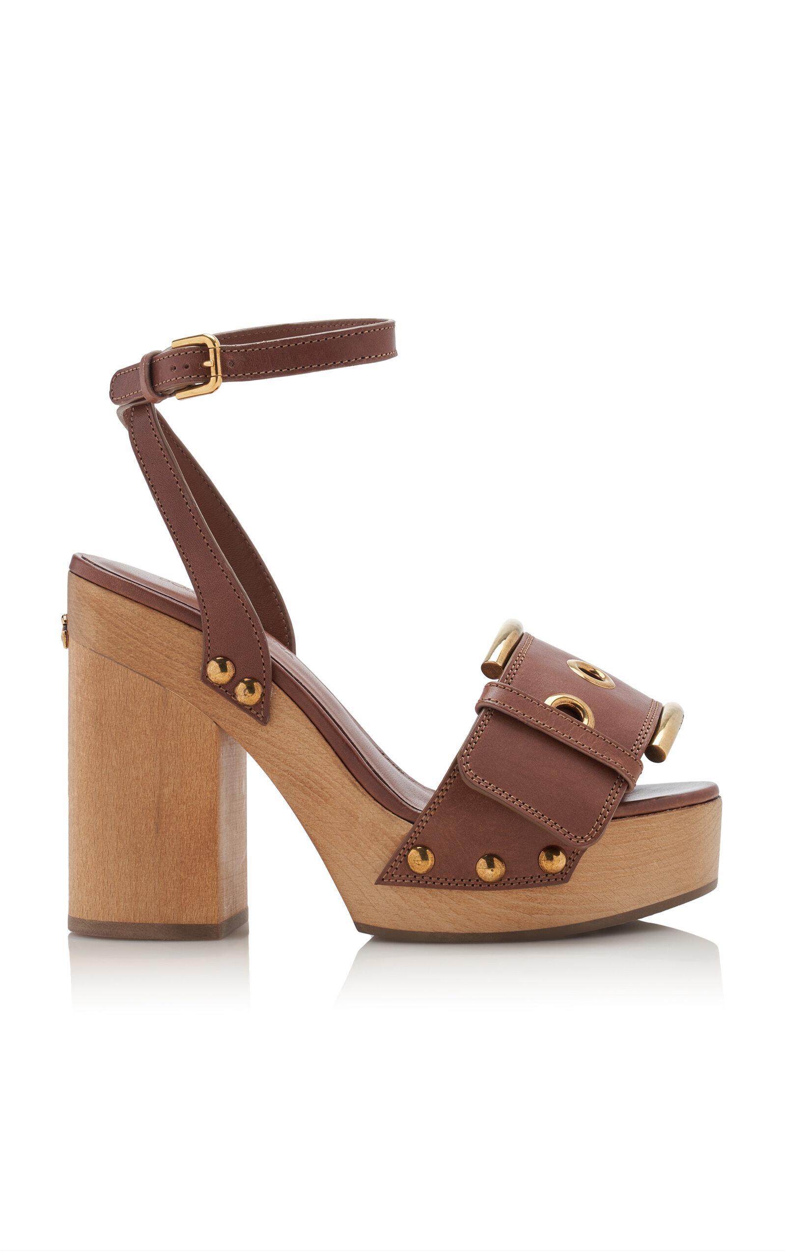 Dolce & Gabbana Keira Leather Platform Sandals